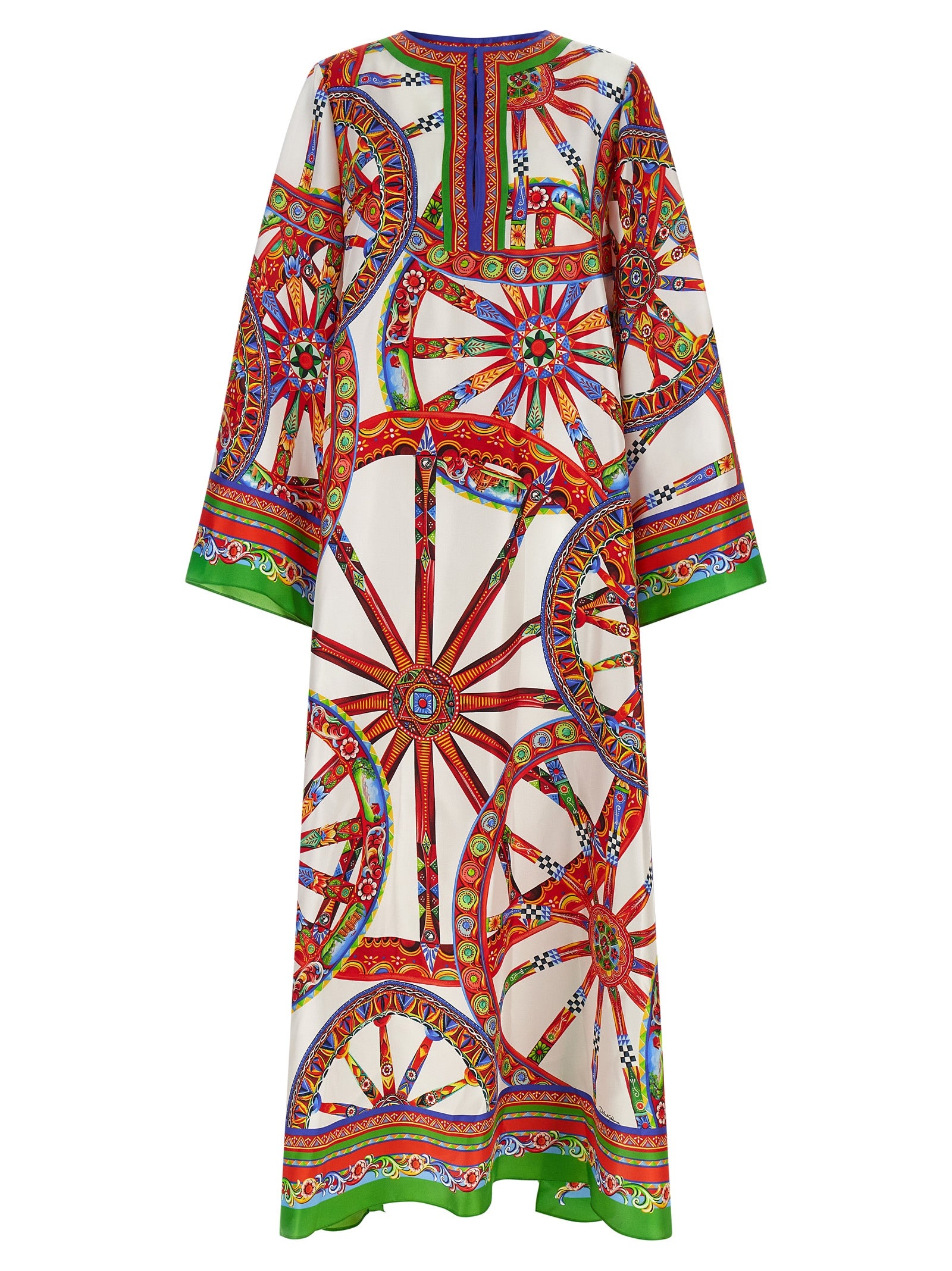 Dolce & Gabbana Multicolor Silk Long Dress
