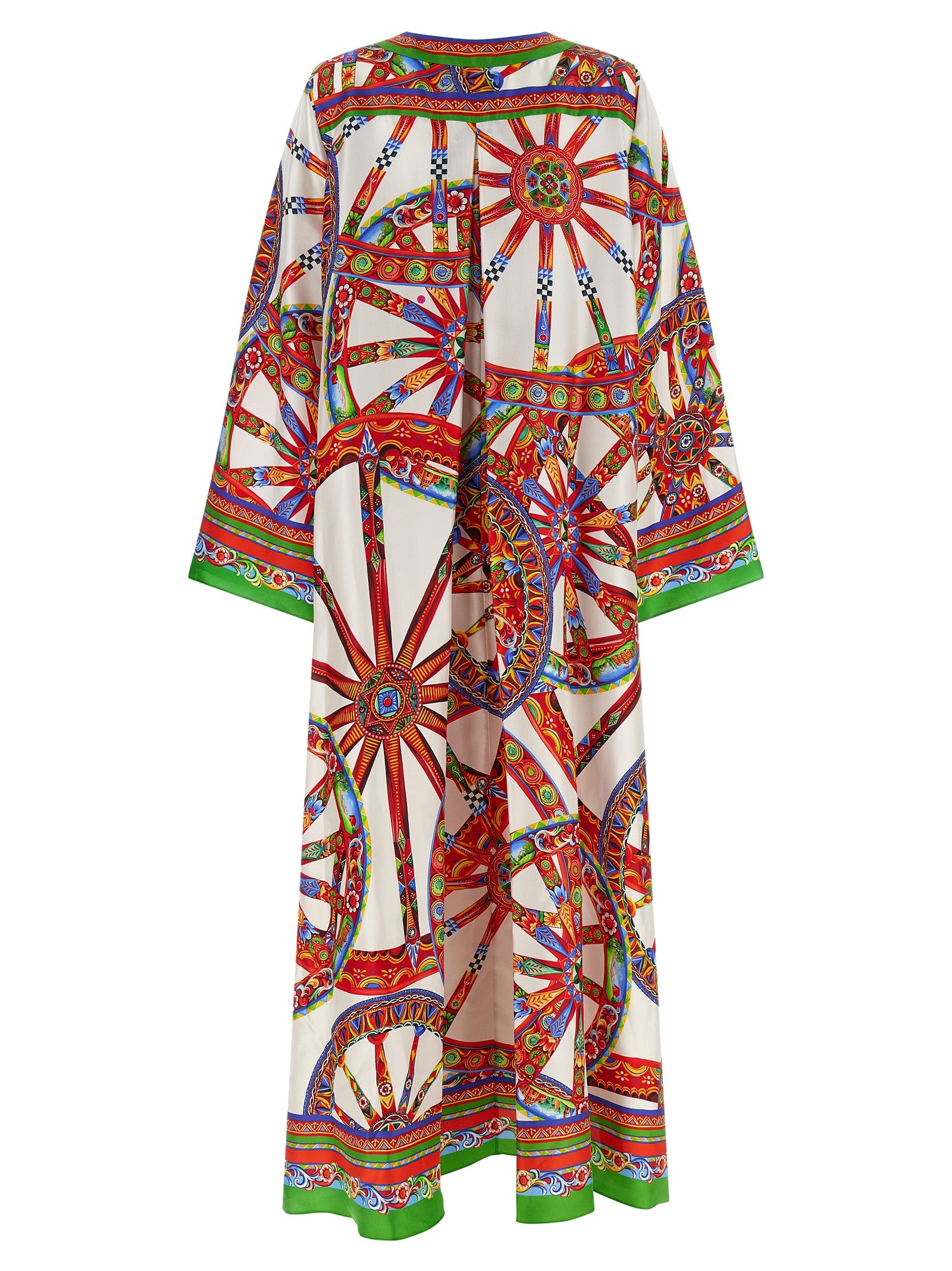 Dolce & Gabbana Multicolor Silk Long Dress
