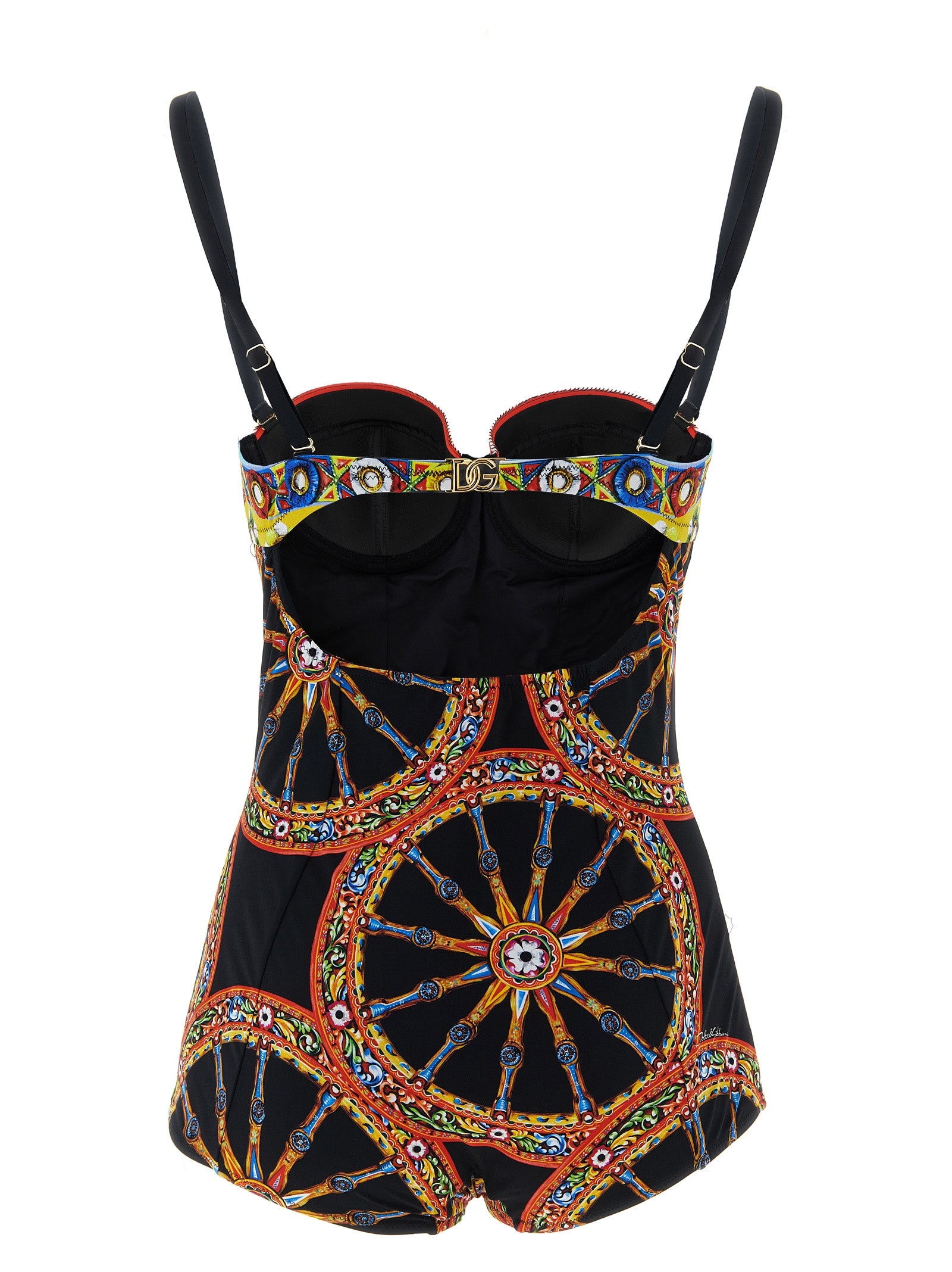 Dolce & Gabbana Multicolor Polyamide One-Piece Swimsuit