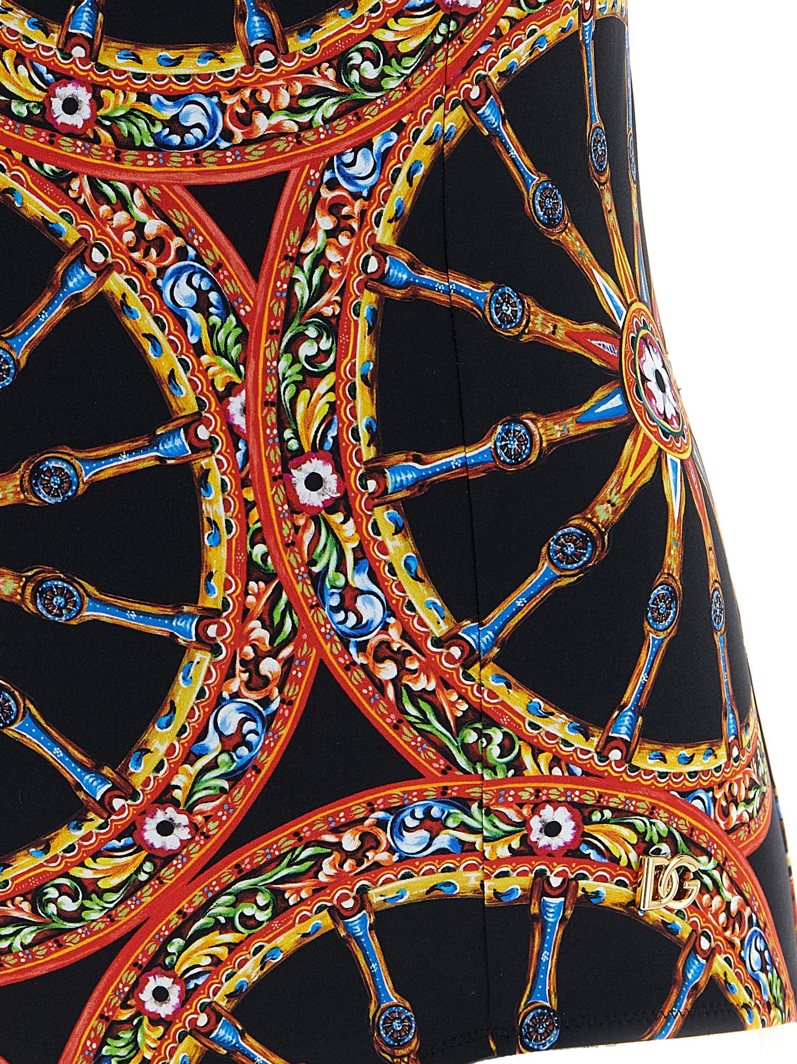 Dolce & Gabbana Multicolor Polyamide One-Piece Swimsuit