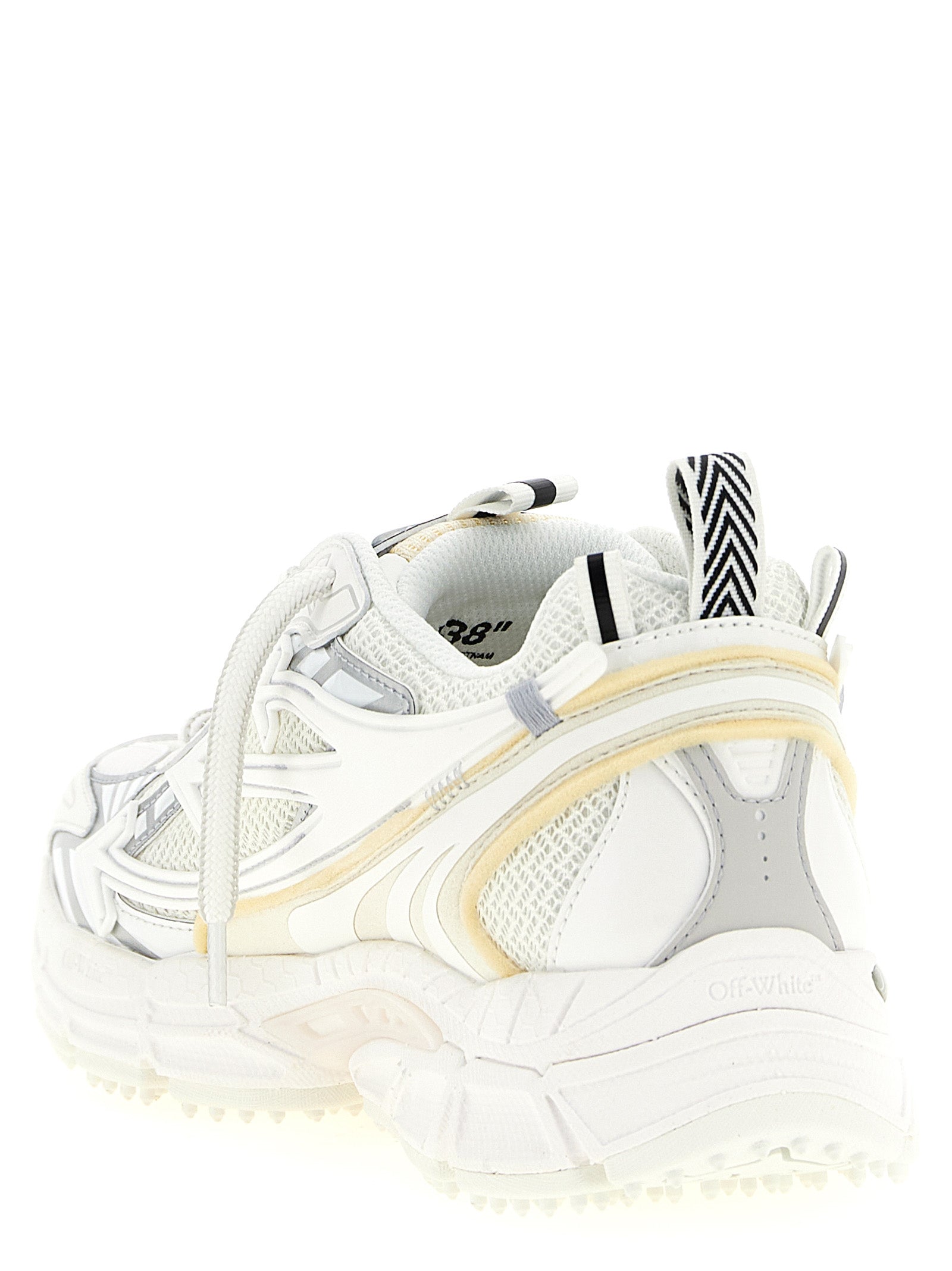 Off-White White Polyethylene Athletic Sneakers