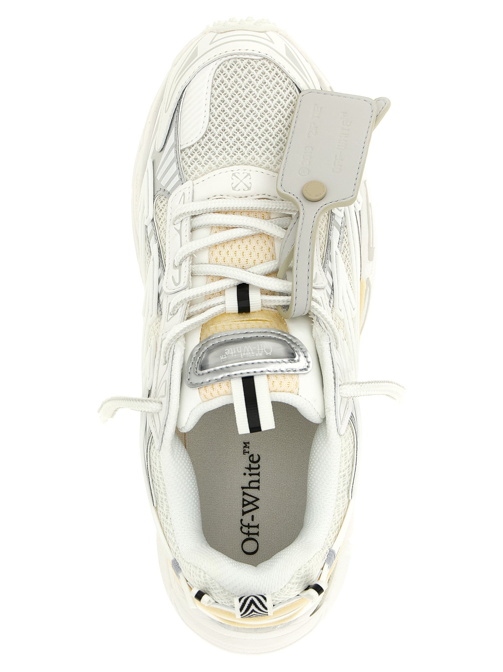 Off-White White Polyethylene Athletic Sneakers