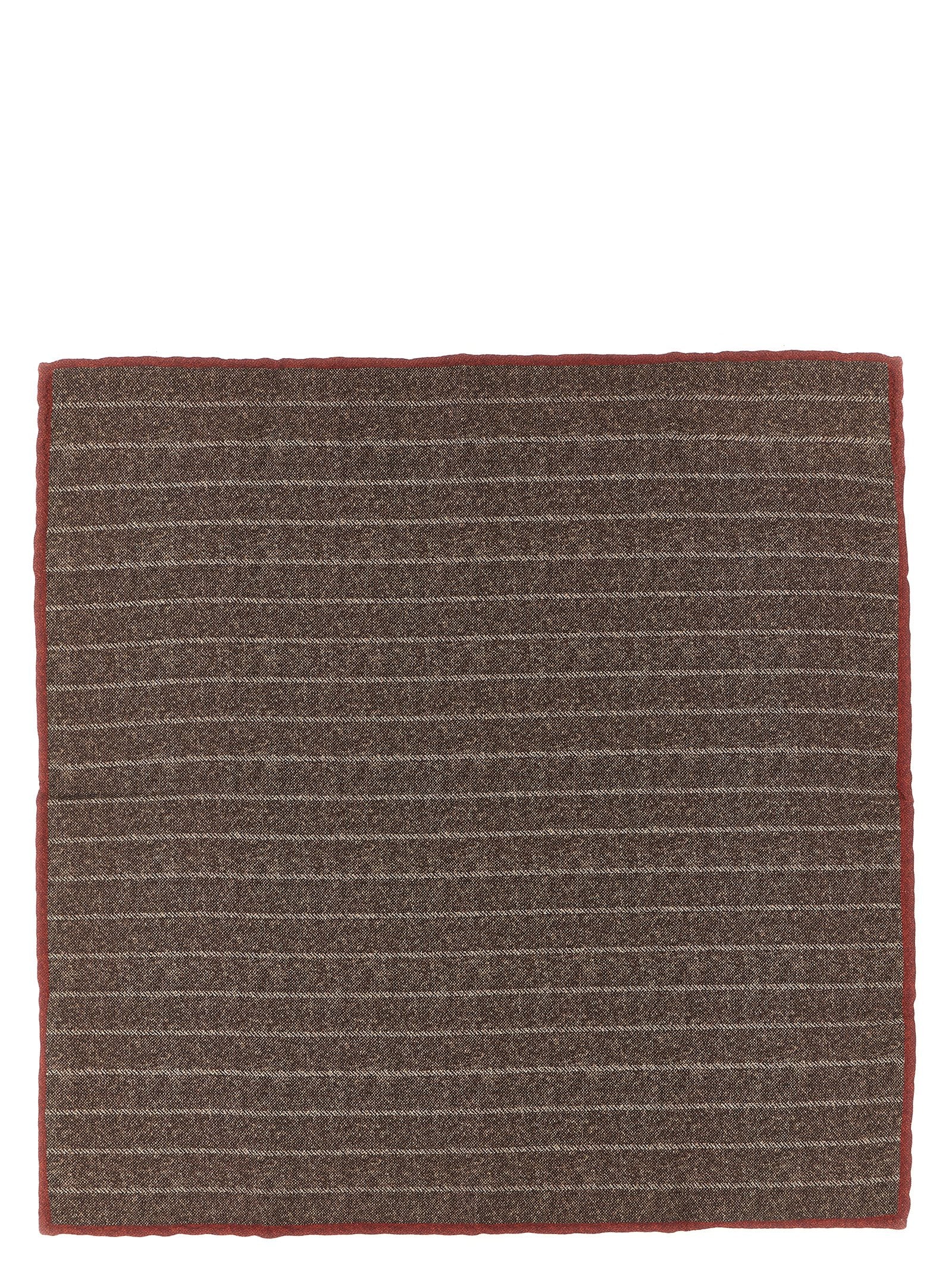 Brunello Cucinelli Brown Silk Scarf