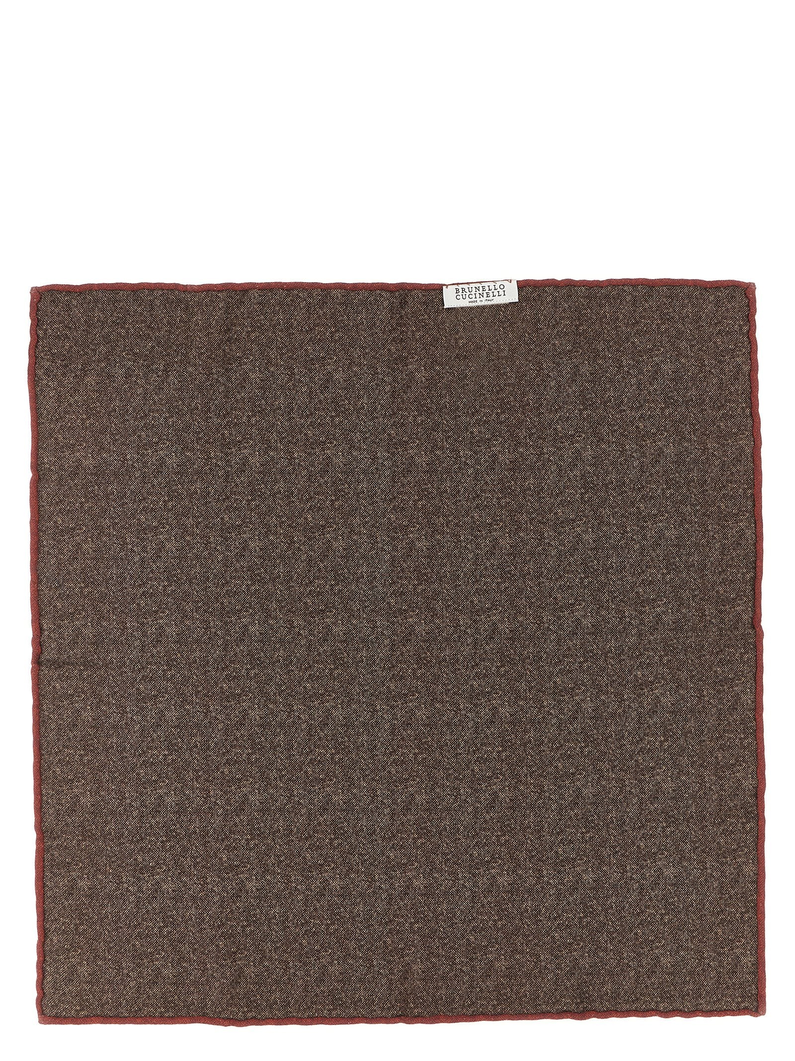 Brunello Cucinelli Brown Silk Scarf