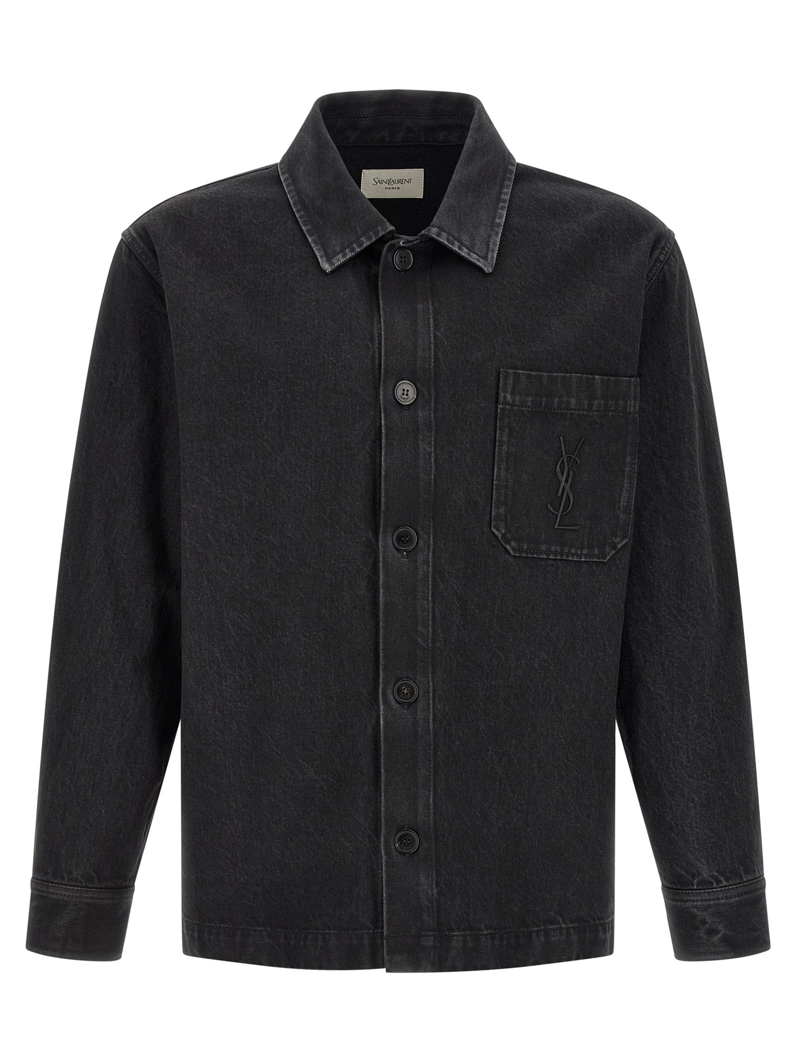 Saint Laurent Black Cotton Blouse