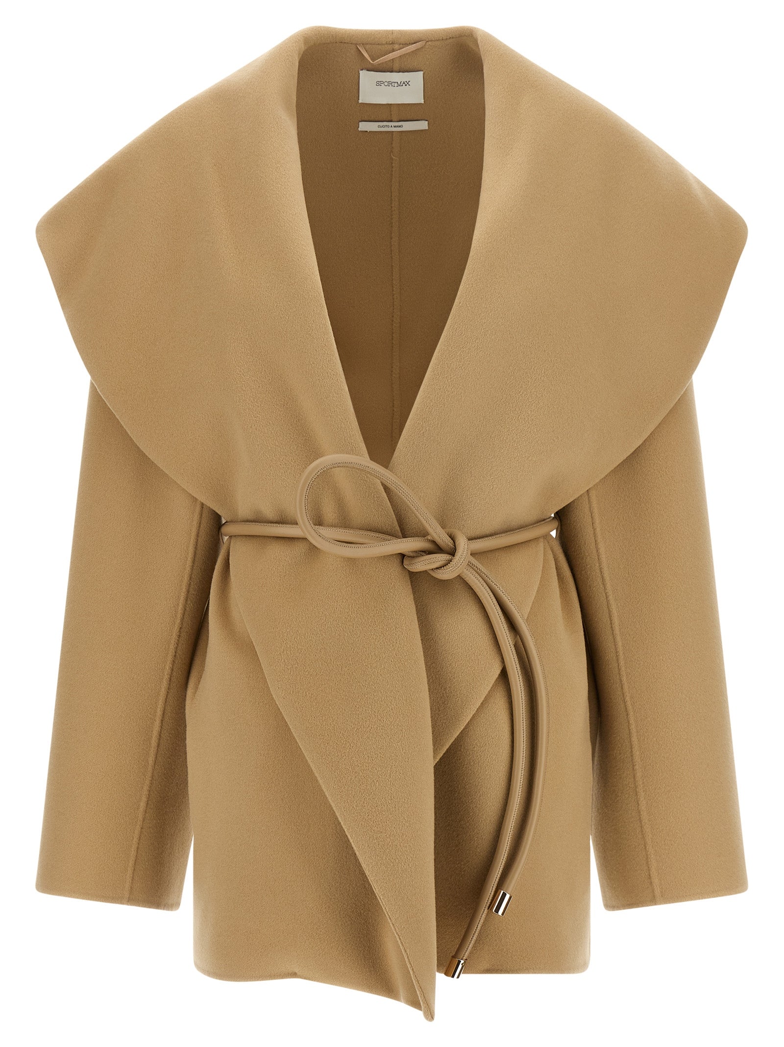 Sportmax Beige Wool Coat