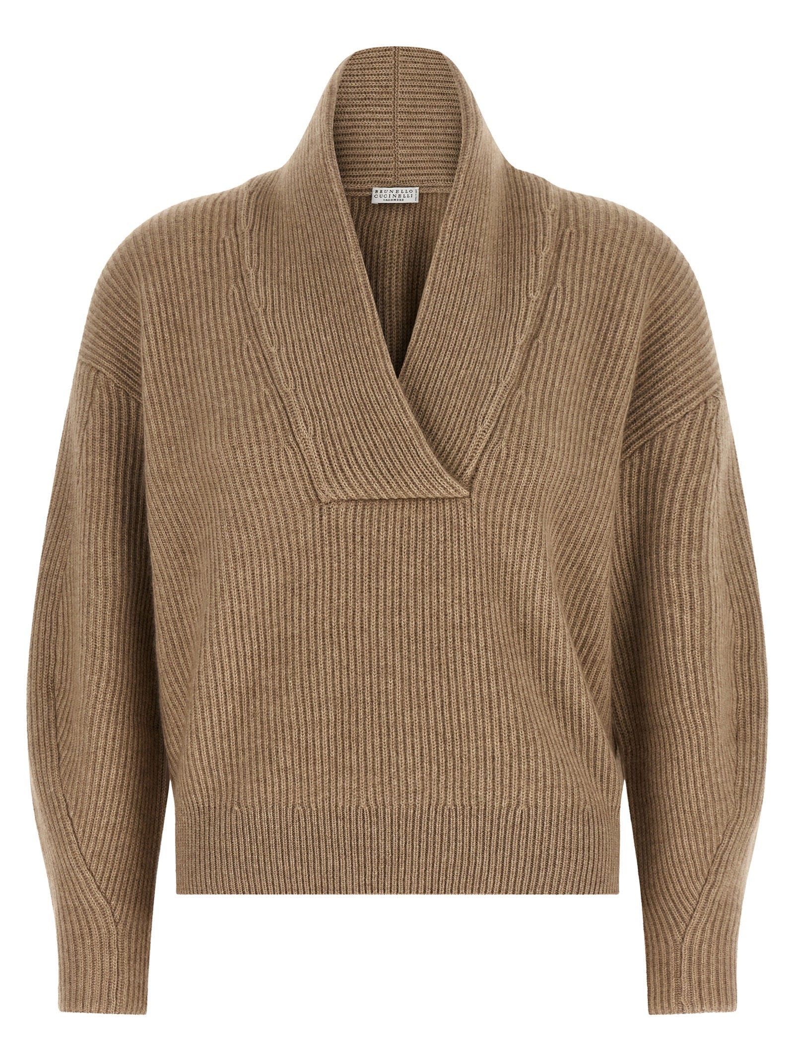 Brunello Cucinelli Beige Cashmere Cardigan