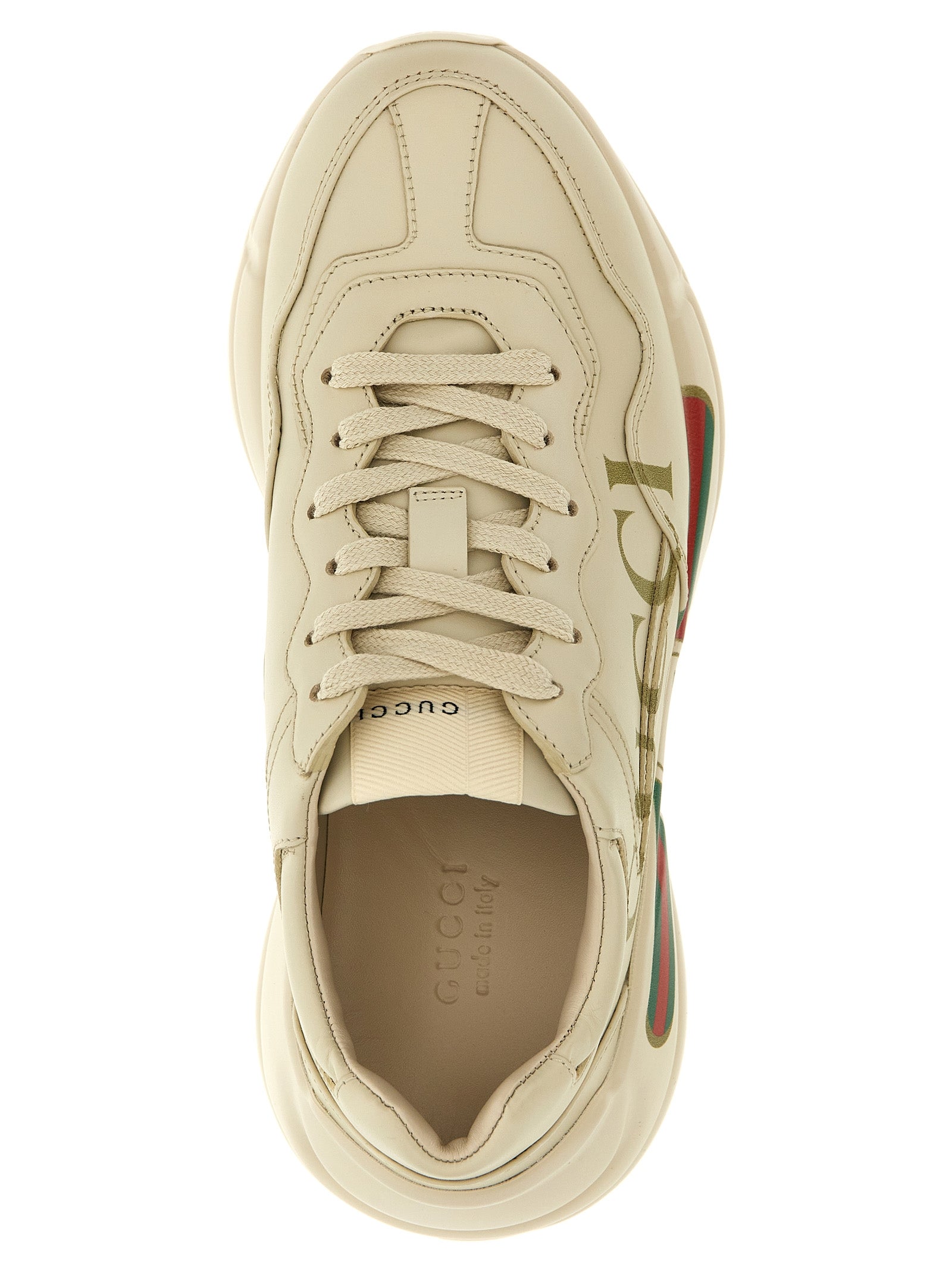 Gucci White Calfskin Chunky Sneakers