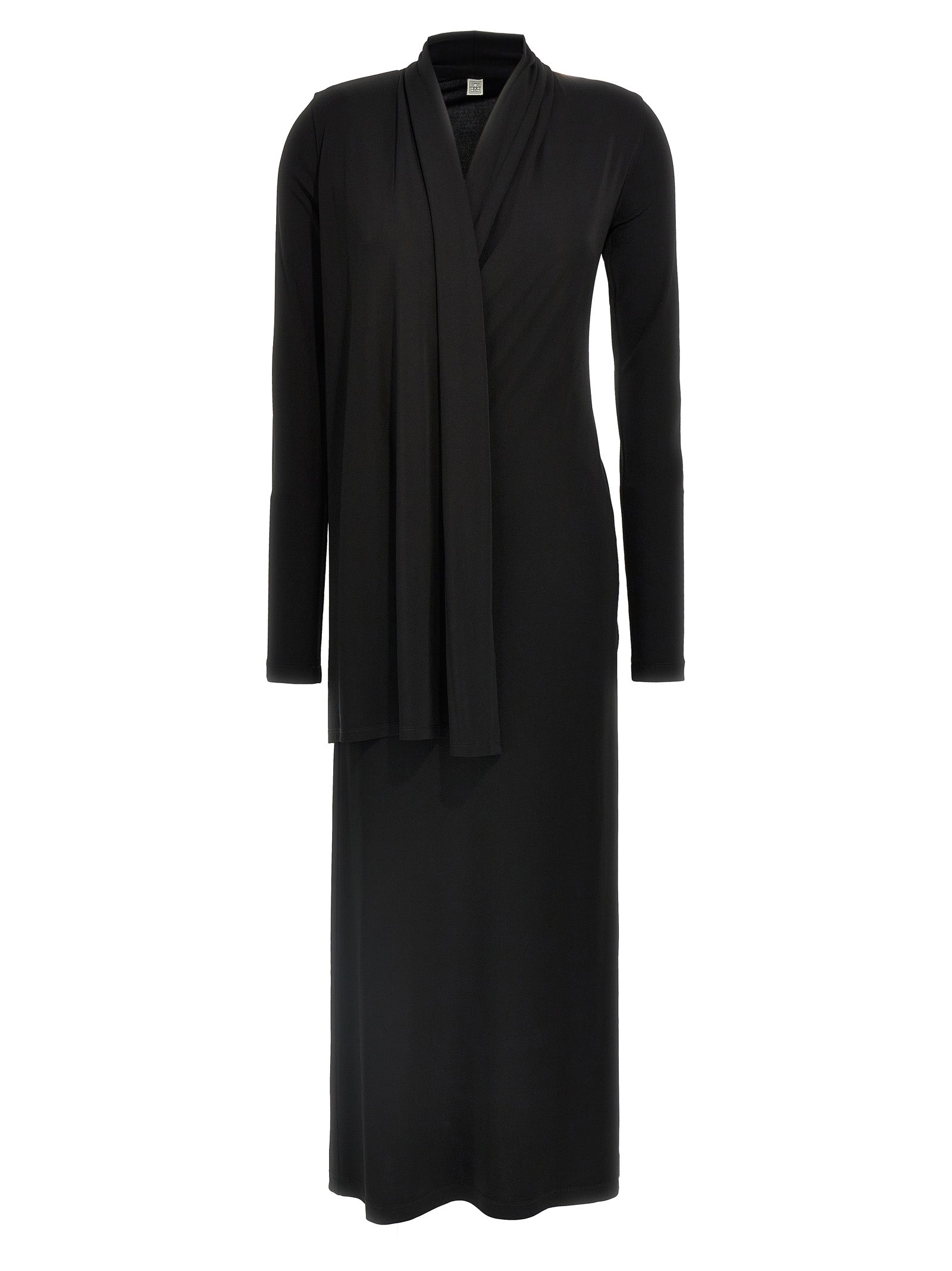 TOTEME Black Viscose Long Dress
