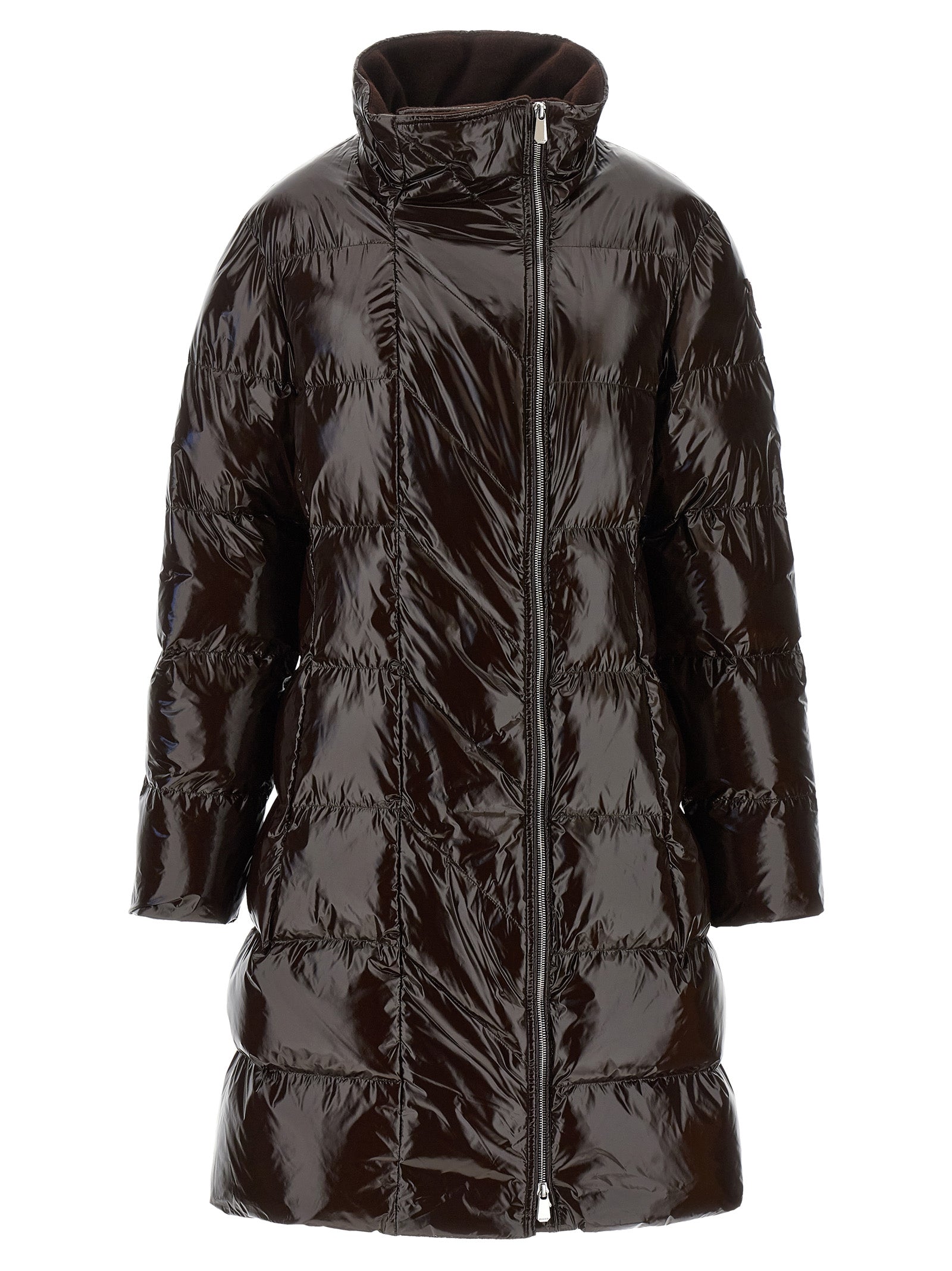 PINKO Brown Polyamide Full-Length Jacket