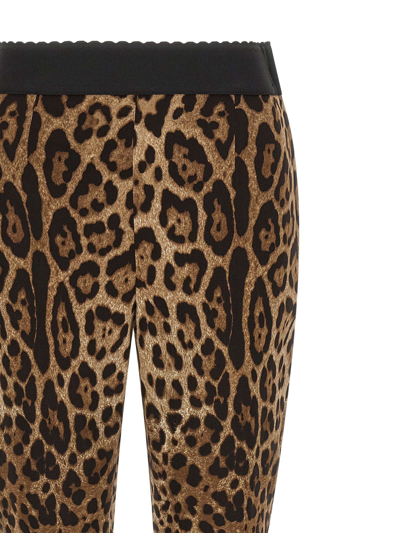 Dolce & Gabbana Brown Viscose Leggings