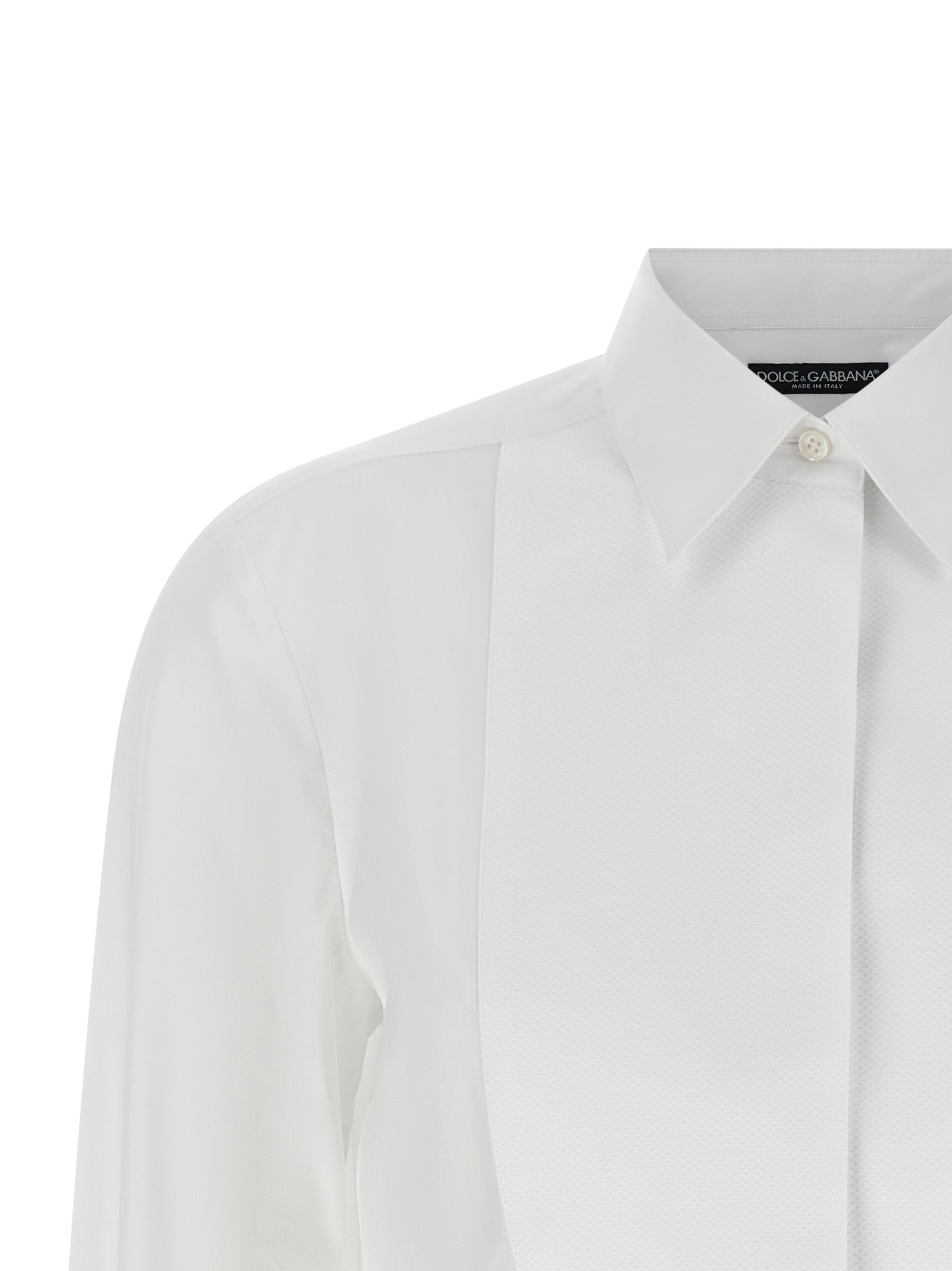 Dolce & Gabbana White Cotton Blouse