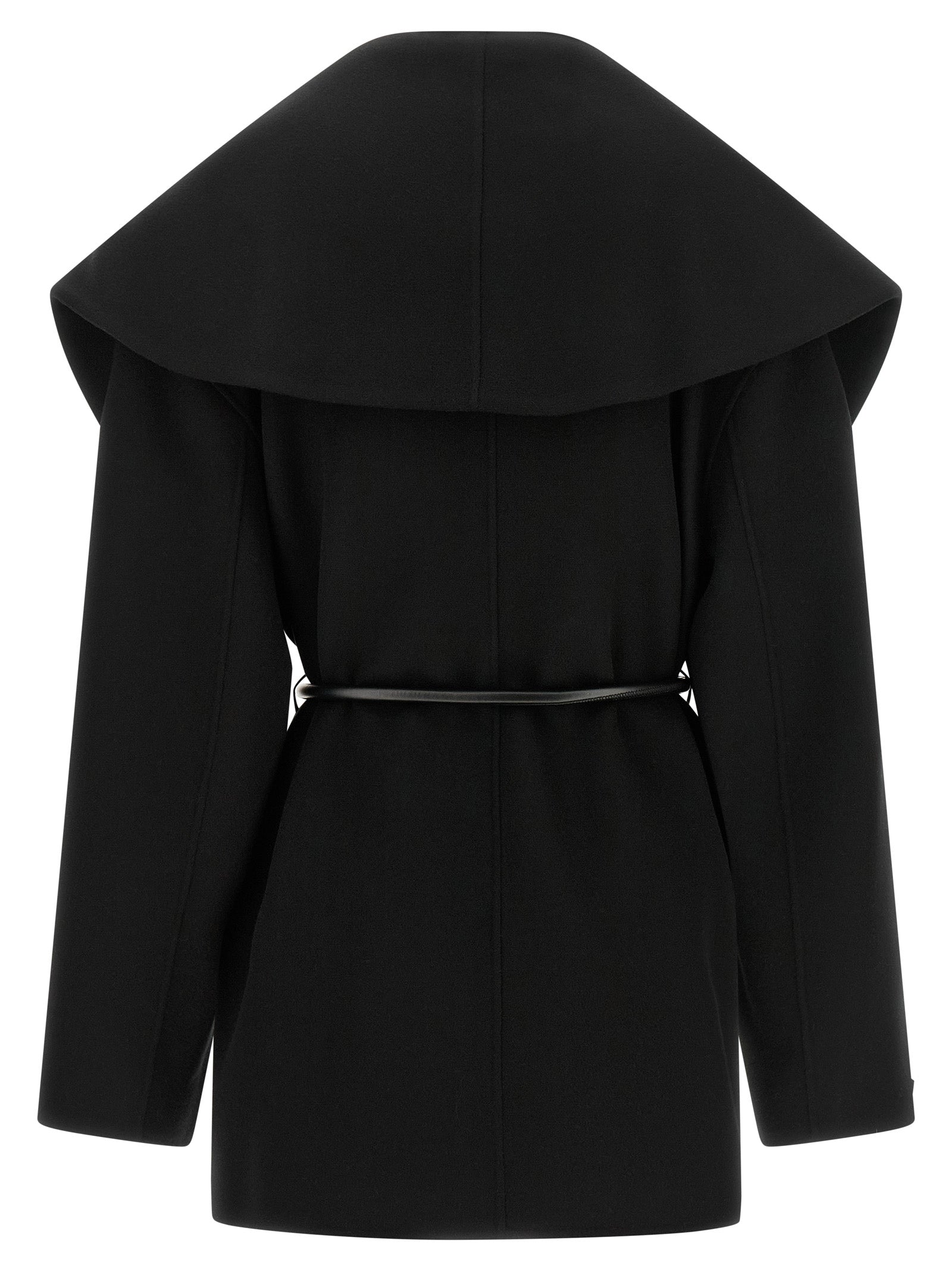 Sportmax Black Wool Coat