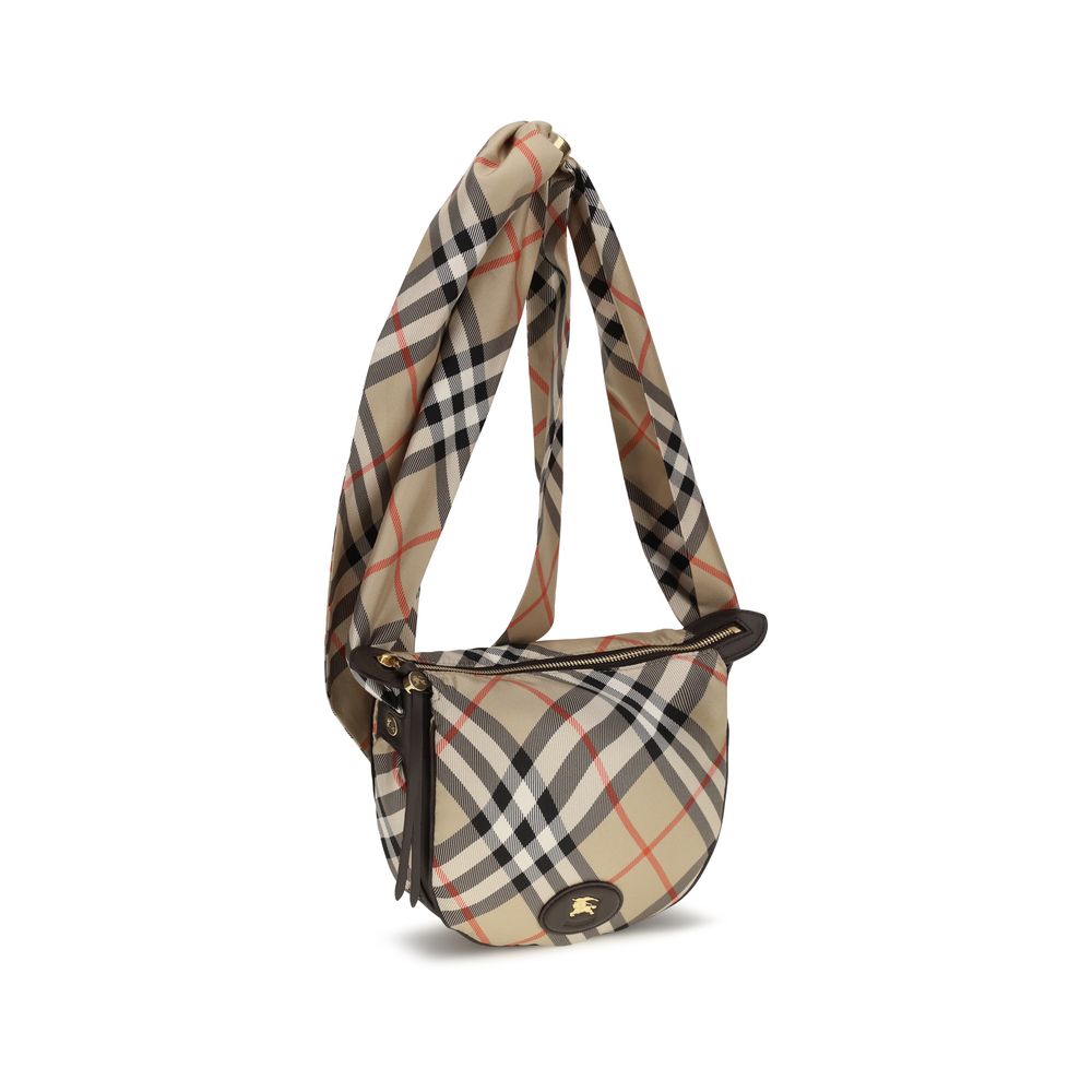 Burberry Beige Silk Shoulder Bag