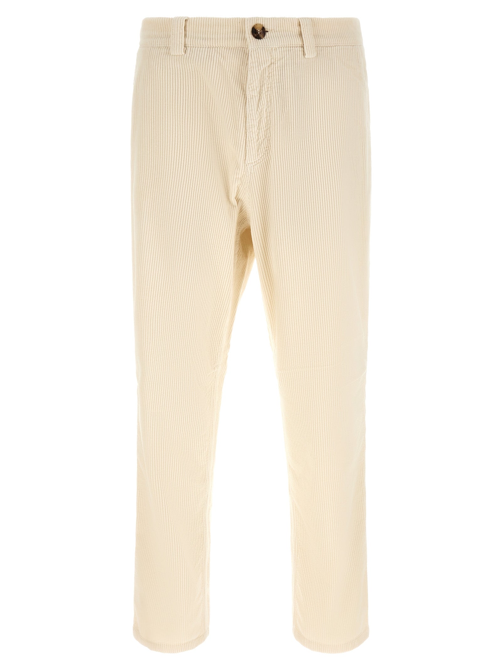 Brunello Cucinelli Beige Cotton Casual Pants