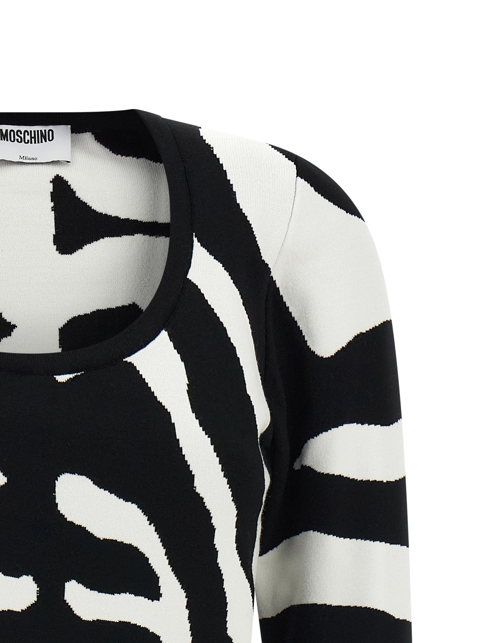 Moschino Black Viscose Cardigan
