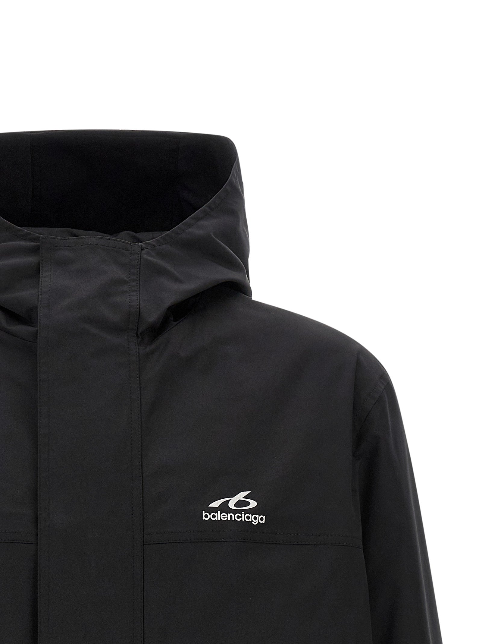 Balenciaga Black Polyester Parka
