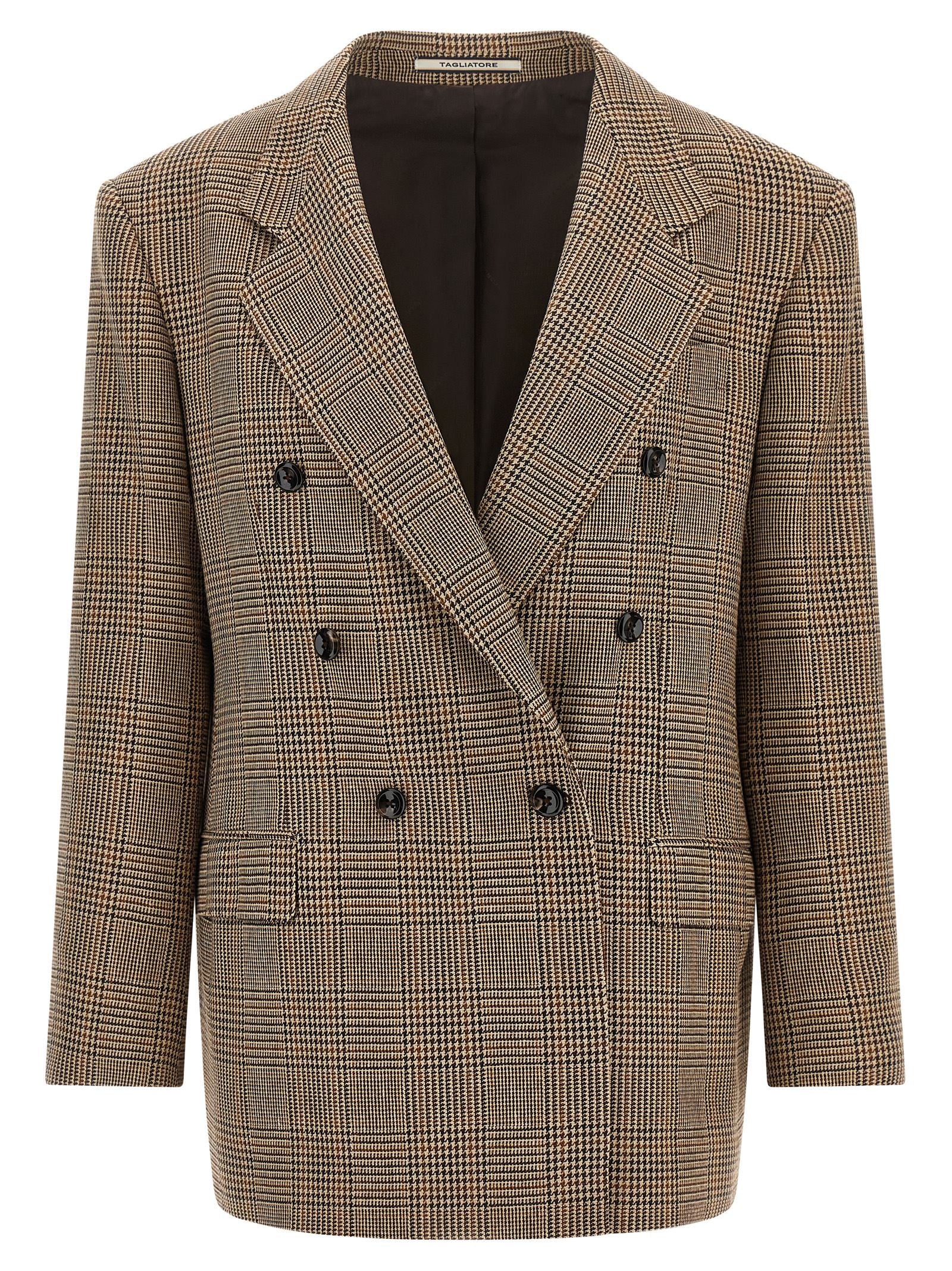 Tagliatore Brown Polyester Blazer