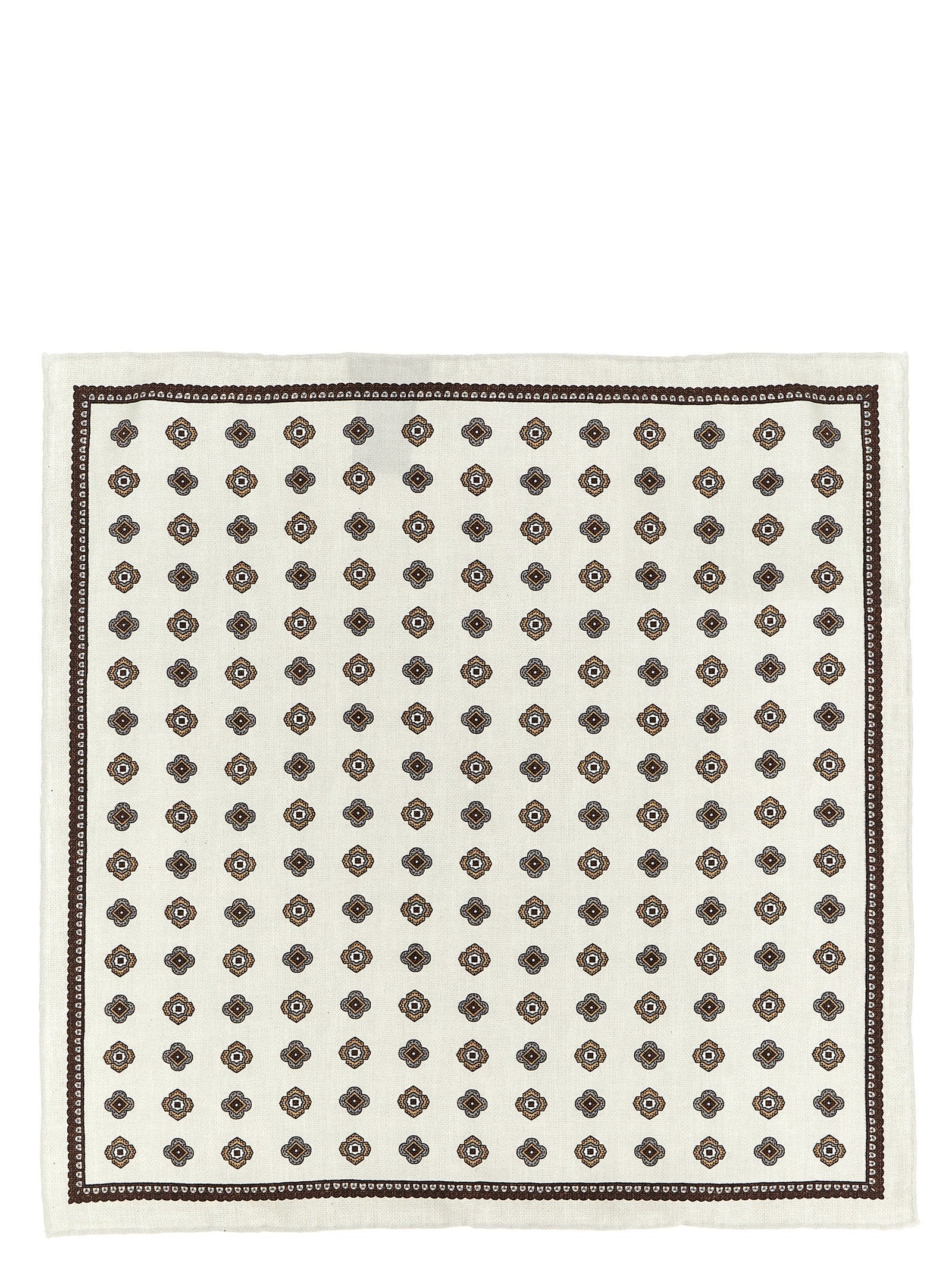Brunello Cucinelli Multicolor Silk Pocket Square