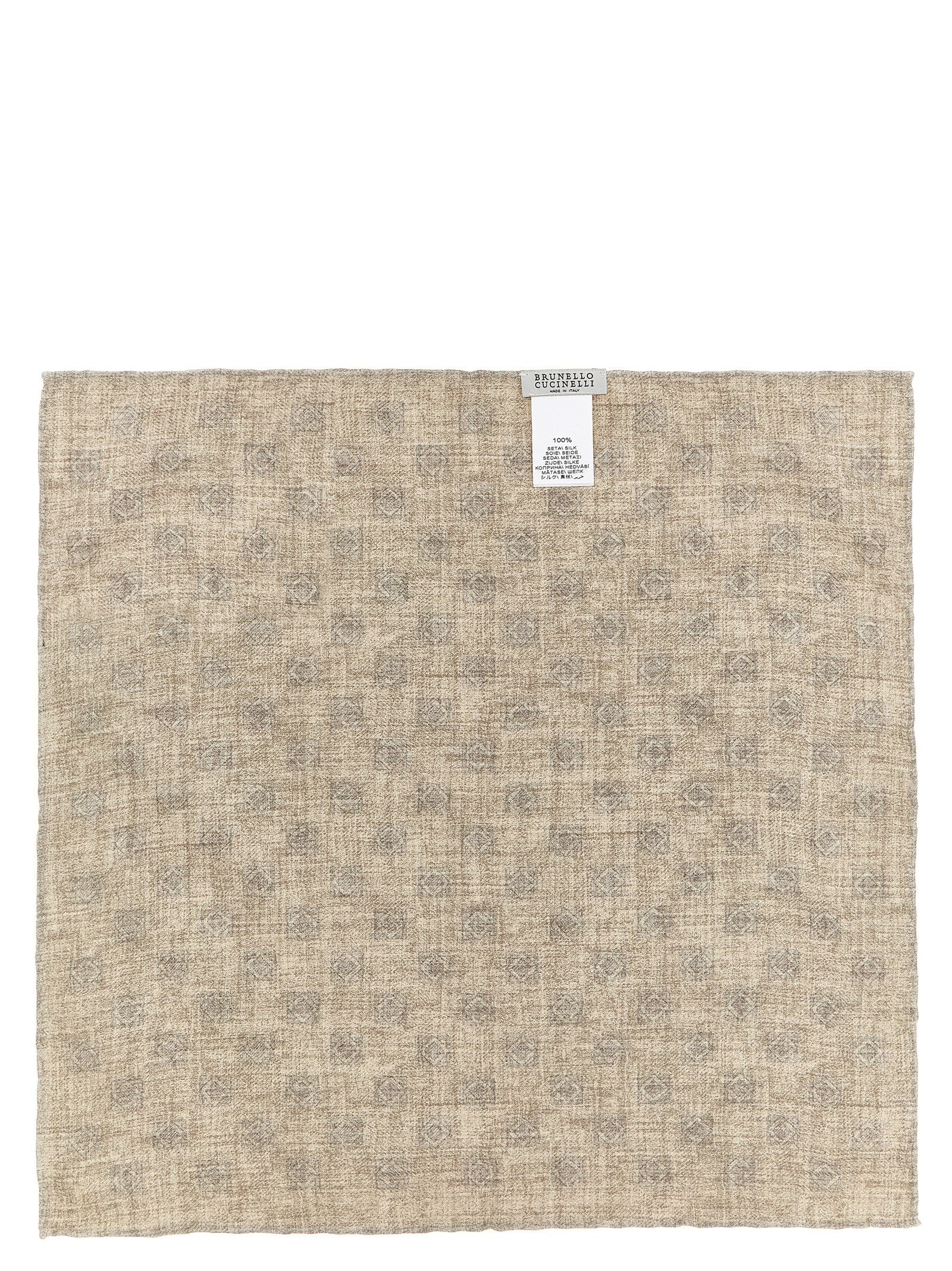 Brunello Cucinelli Multicolor Silk Pocket Square