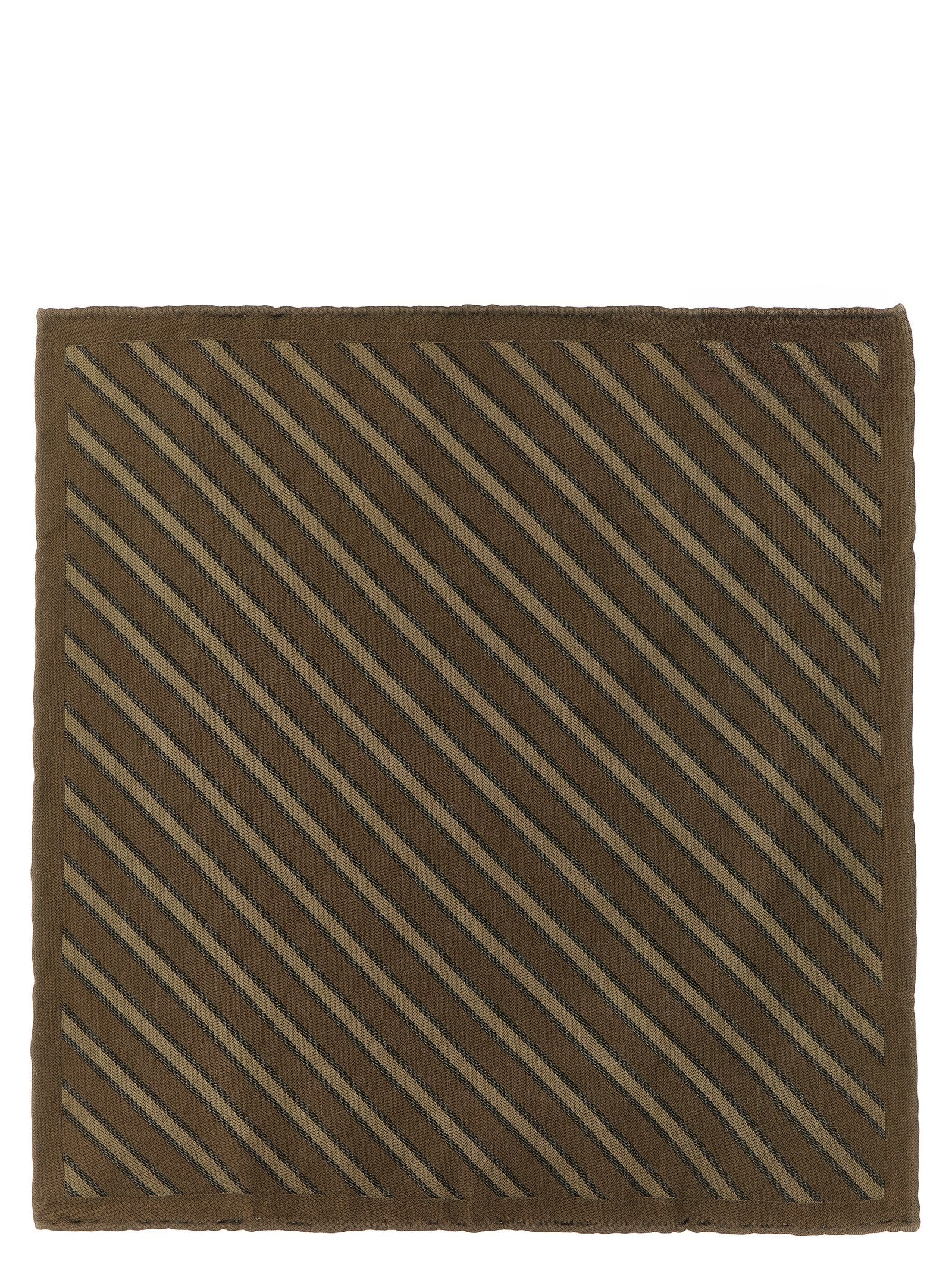 Brunello Cucinelli Brown Silk Foulard