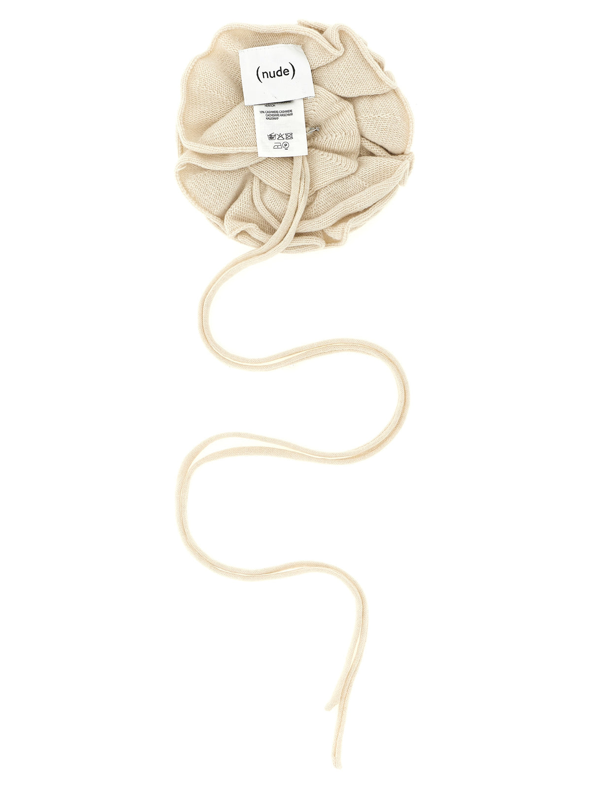 NUDE White Wool Broch