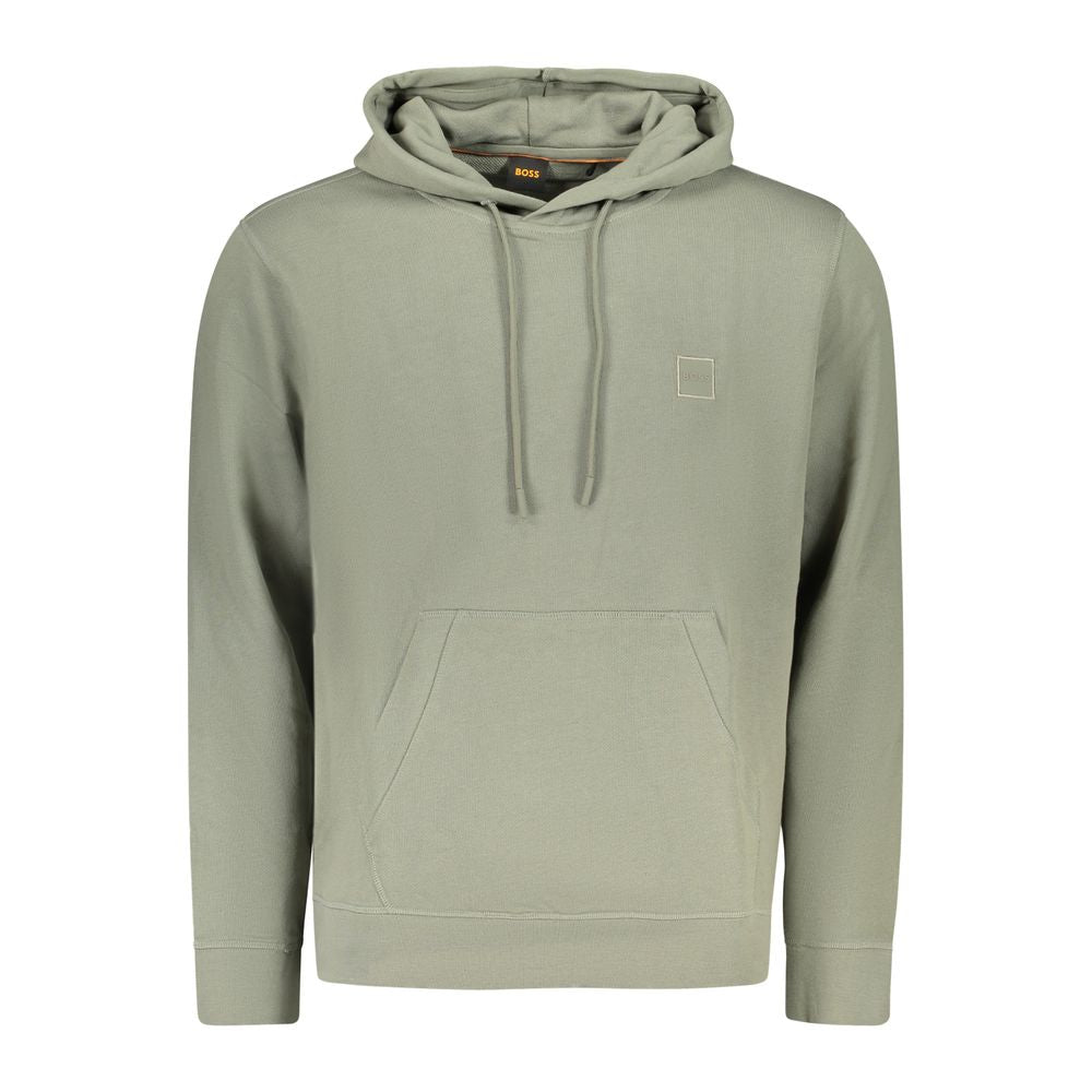 Hugo Boss Green Cotton Sweatshirt