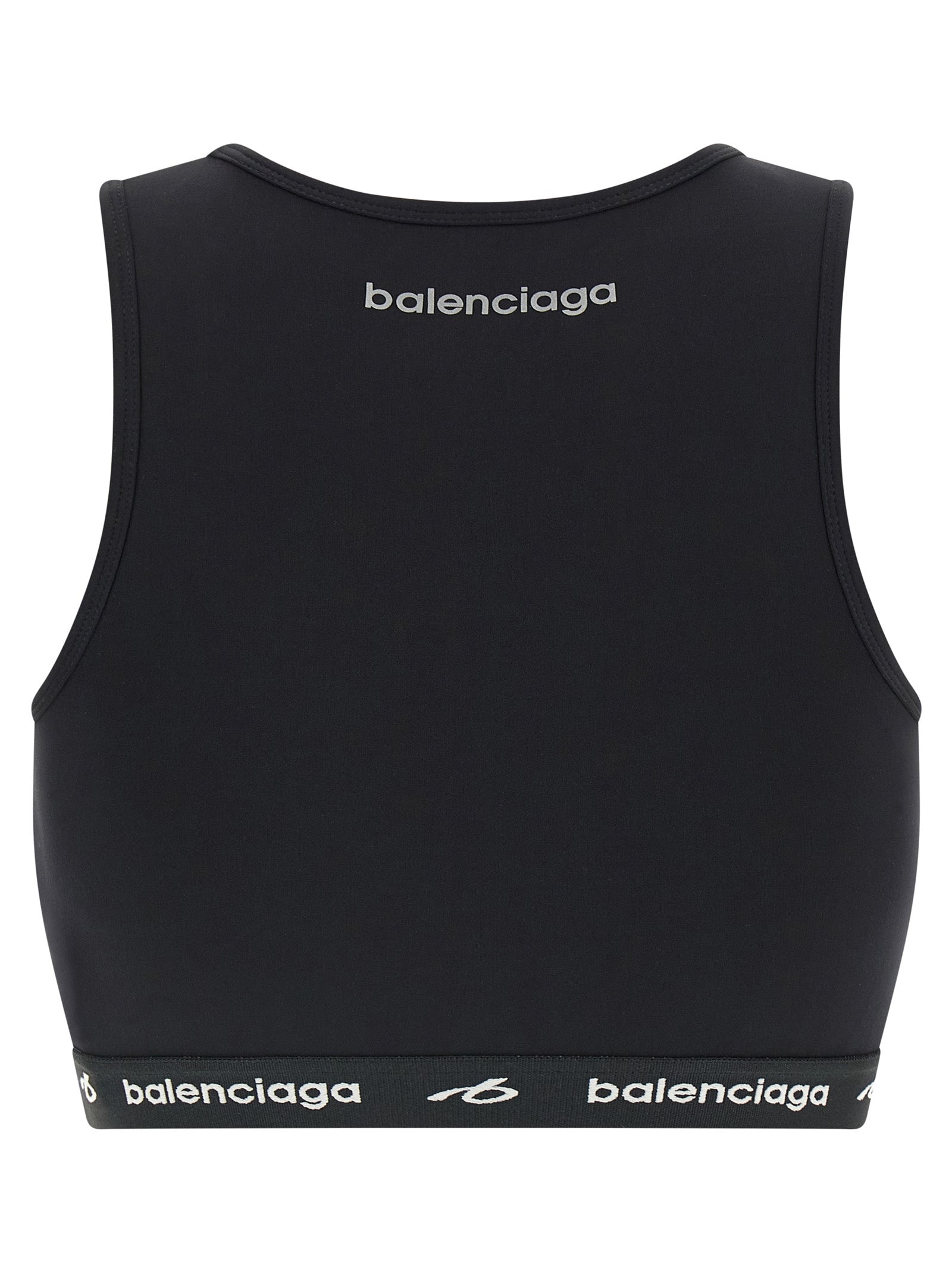 Balenciaga Black Polyamide Sport Bra