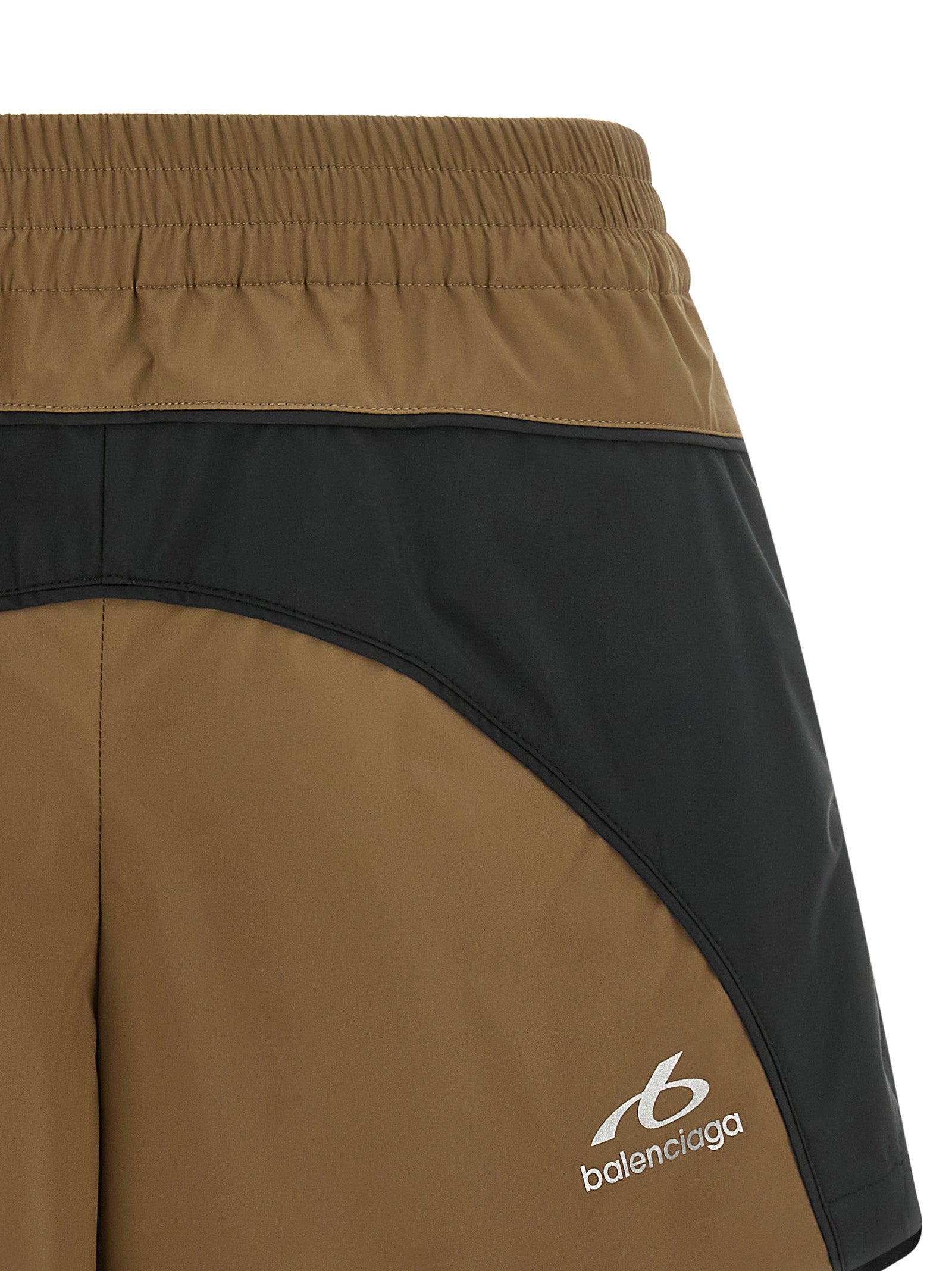 Balenciaga Brown Polyester Bermuda Shorts