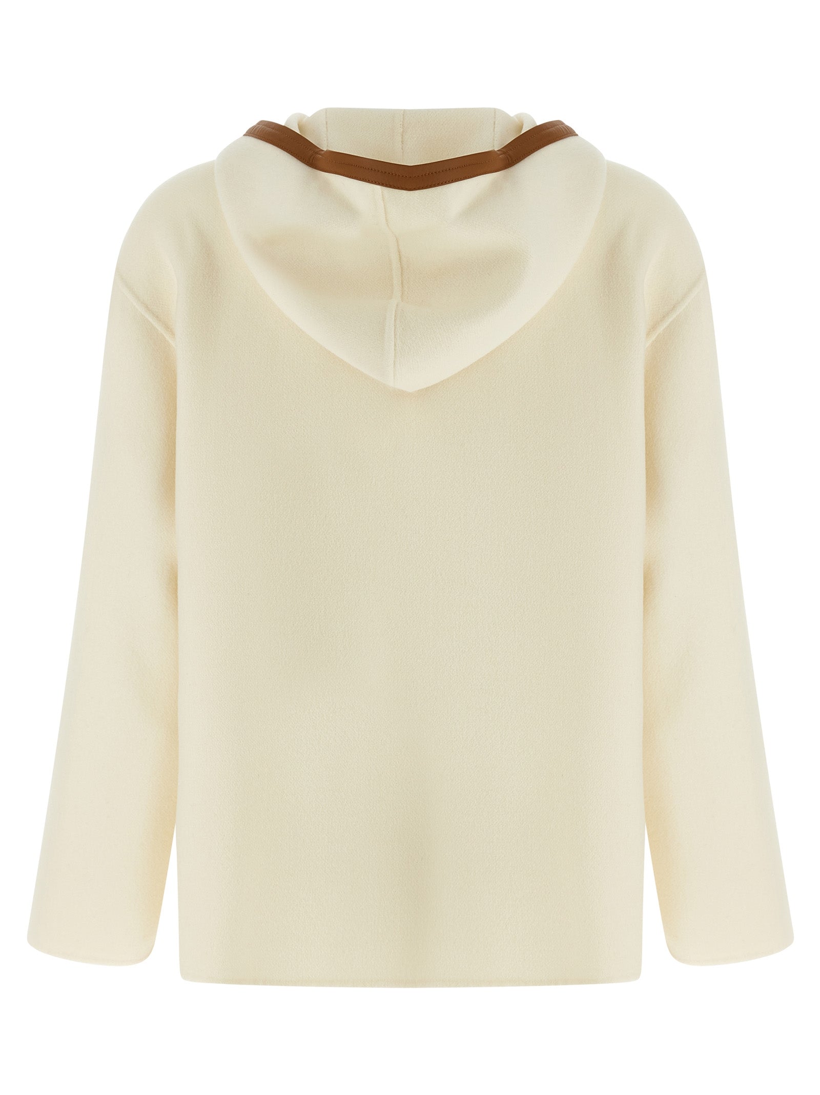 Max Mara White Virgin Wool Coat