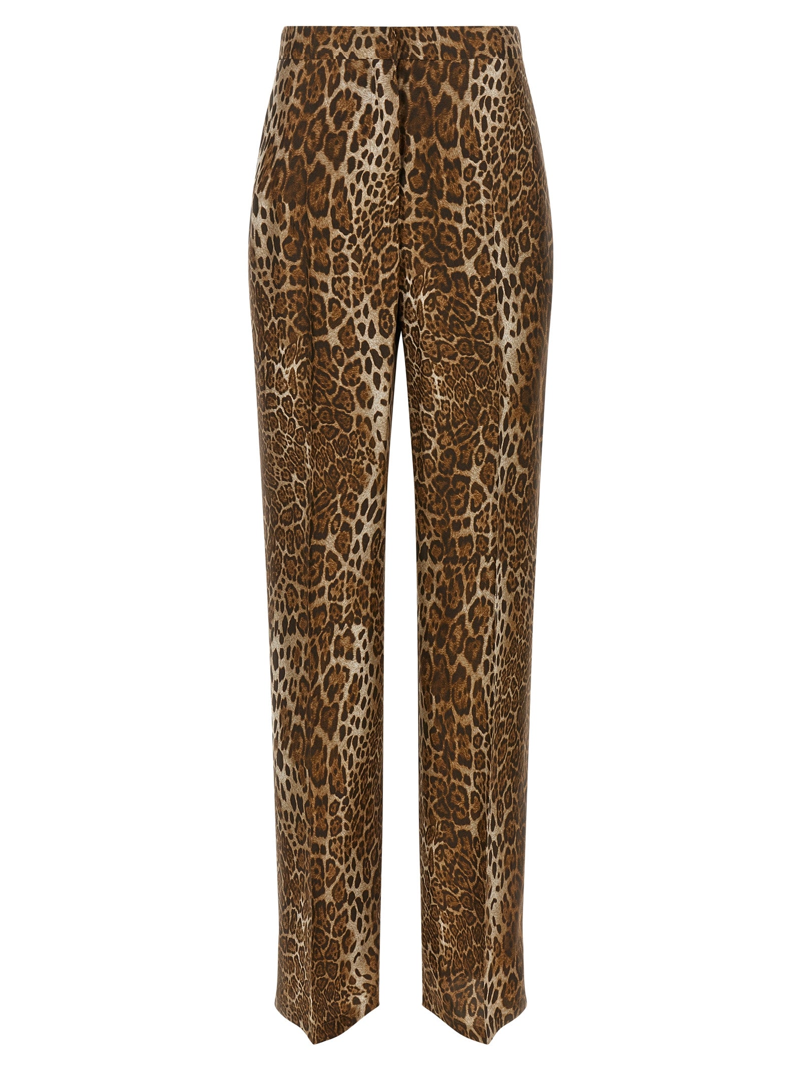 Max Mara Brown Silk Casual Pants
