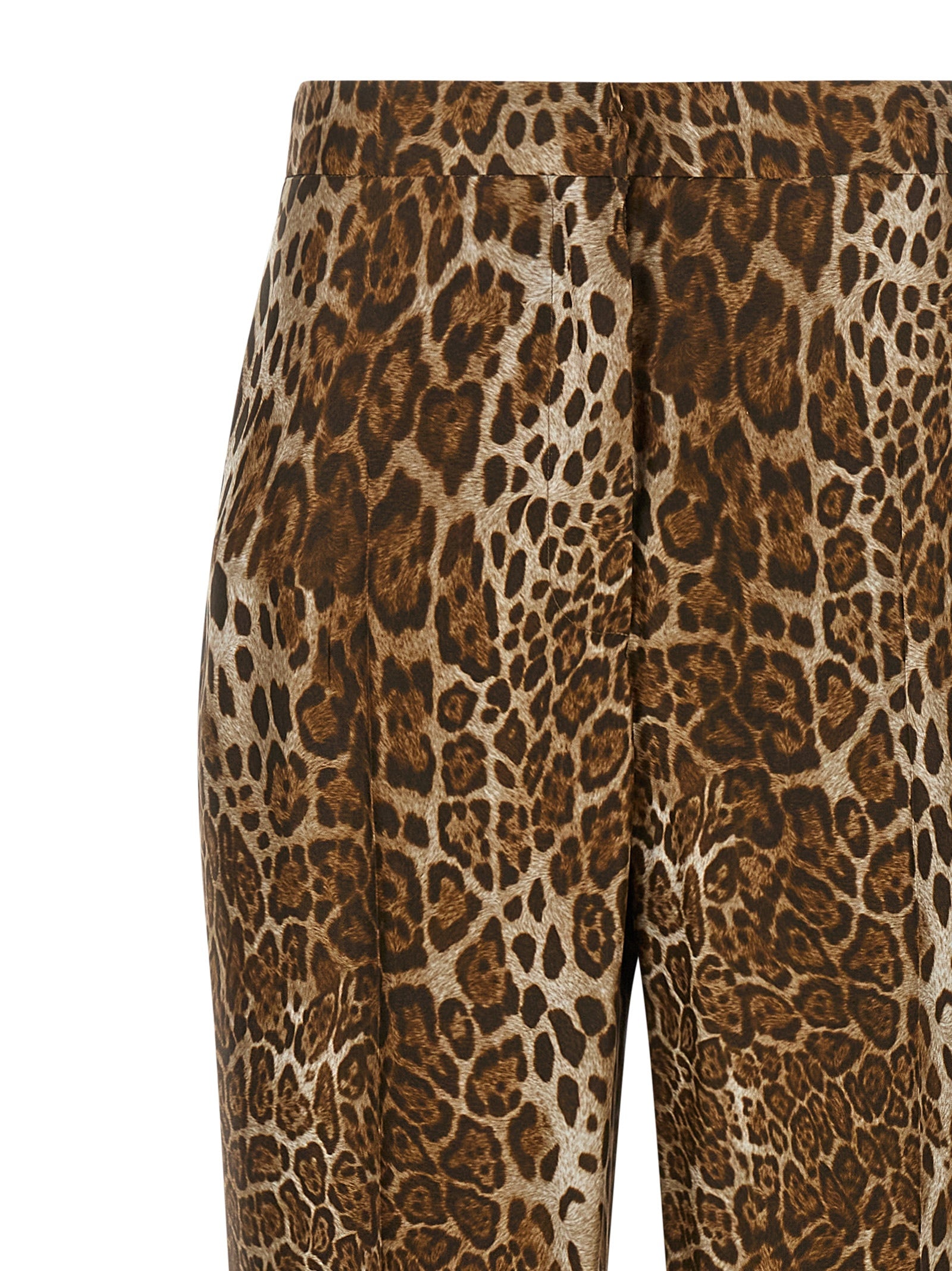 Max Mara Brown Silk Casual Pants