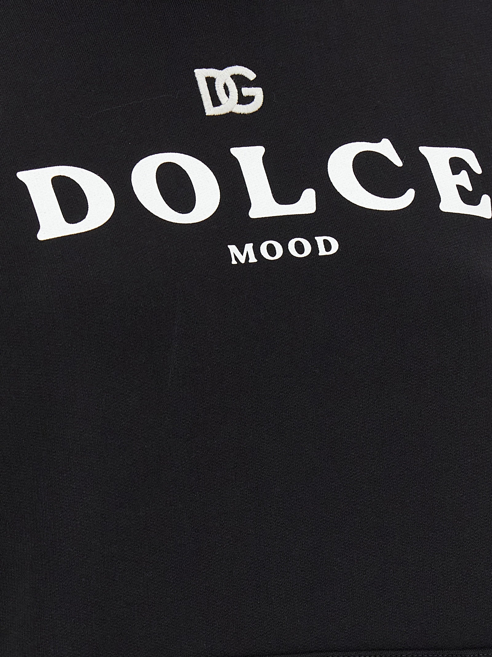Dolce & Gabbana Black Cotton Hoodie