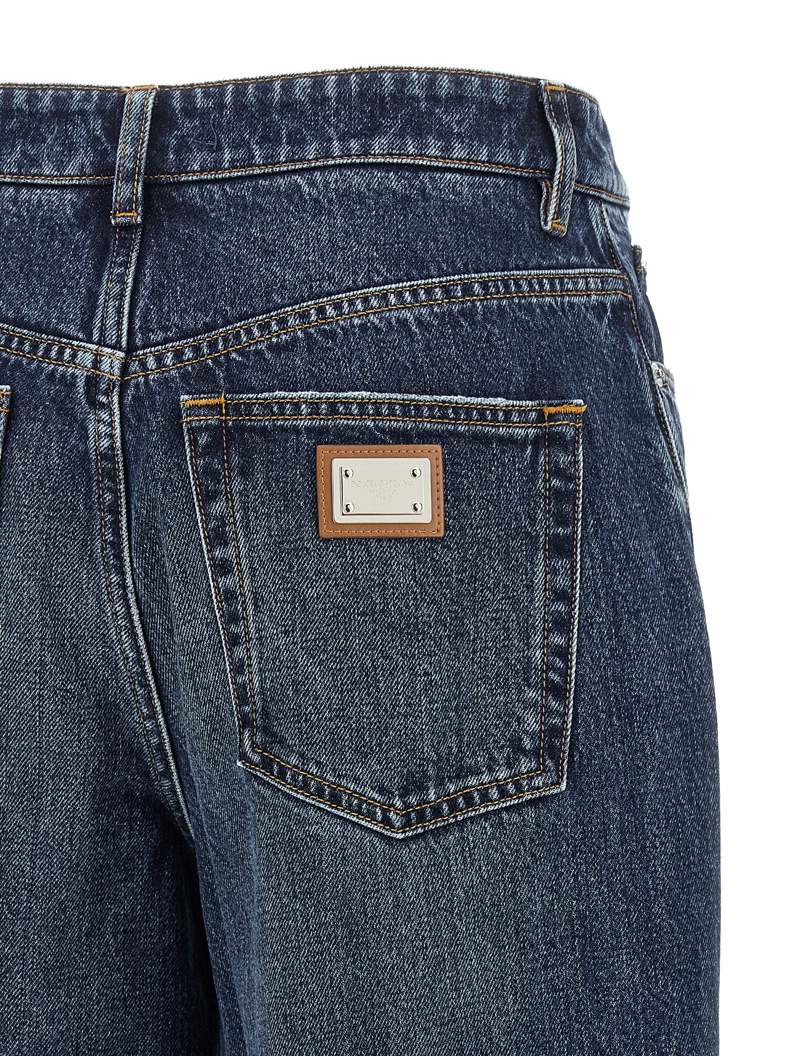 Dolce & Gabbana Blue Cotton Jeans Denim
