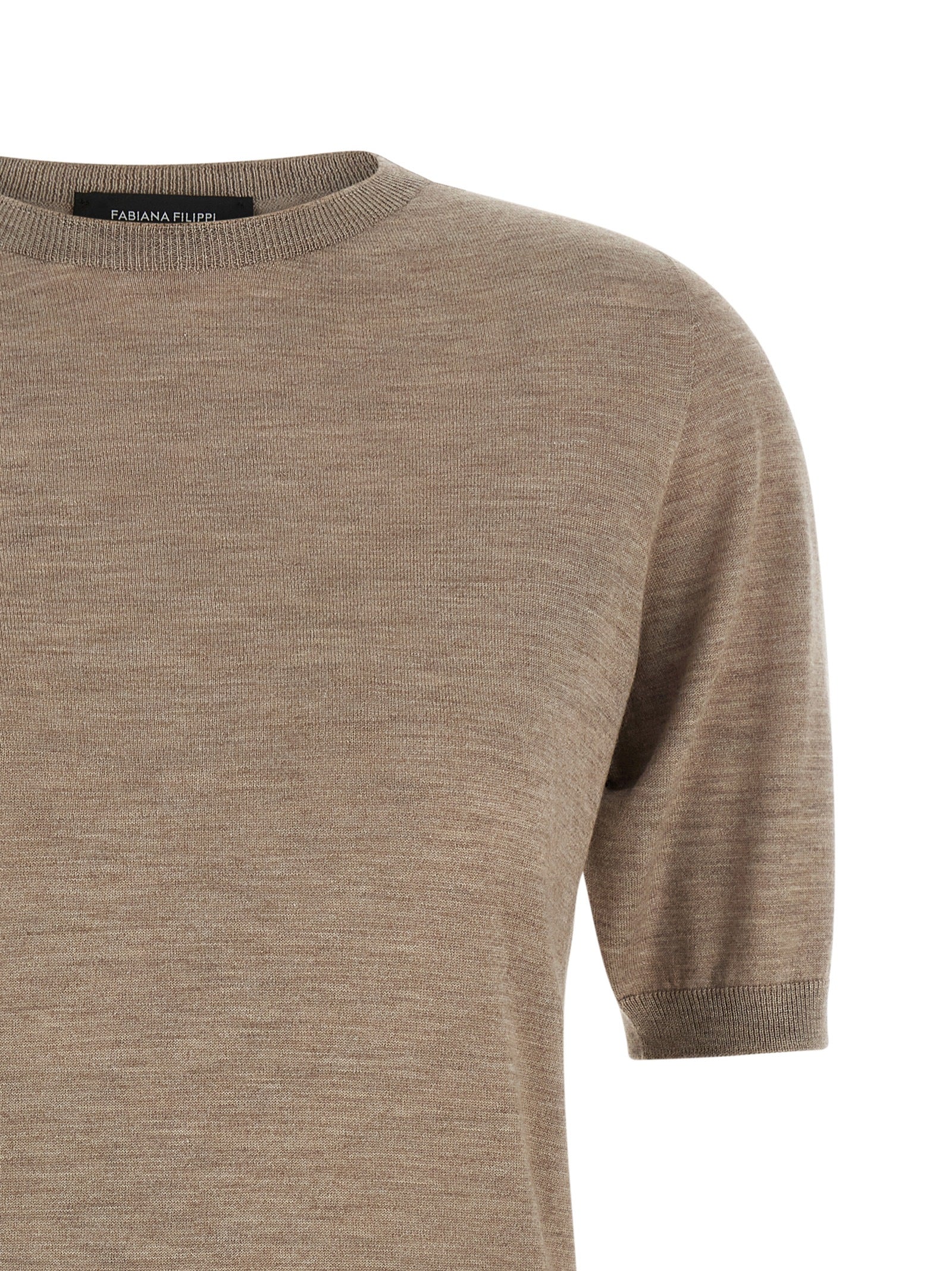Fabiana Filippi Beige Cashmere Cardigan
