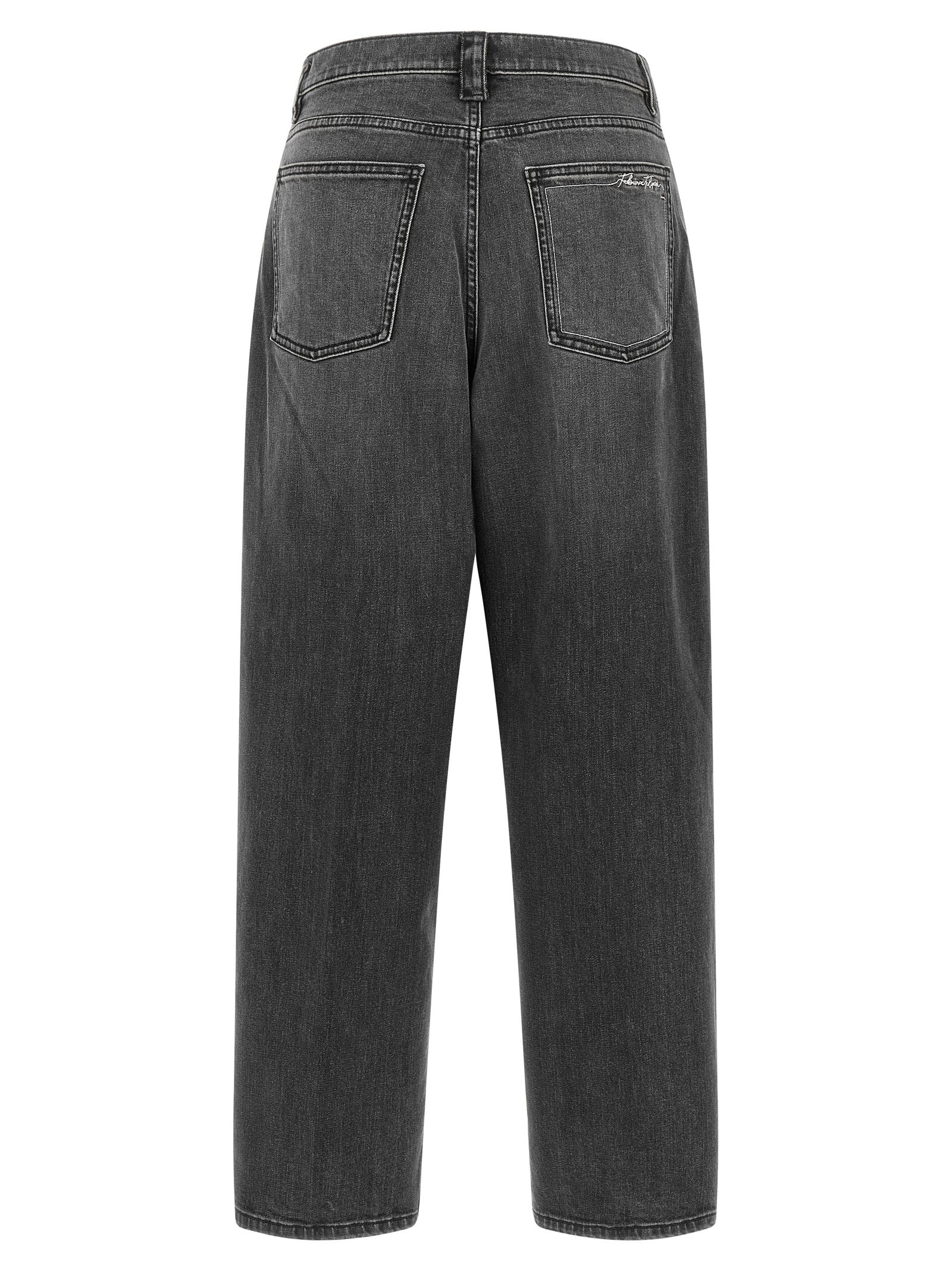 Fabiana Filippi Gray Cotton Relaxed Fit Jeans