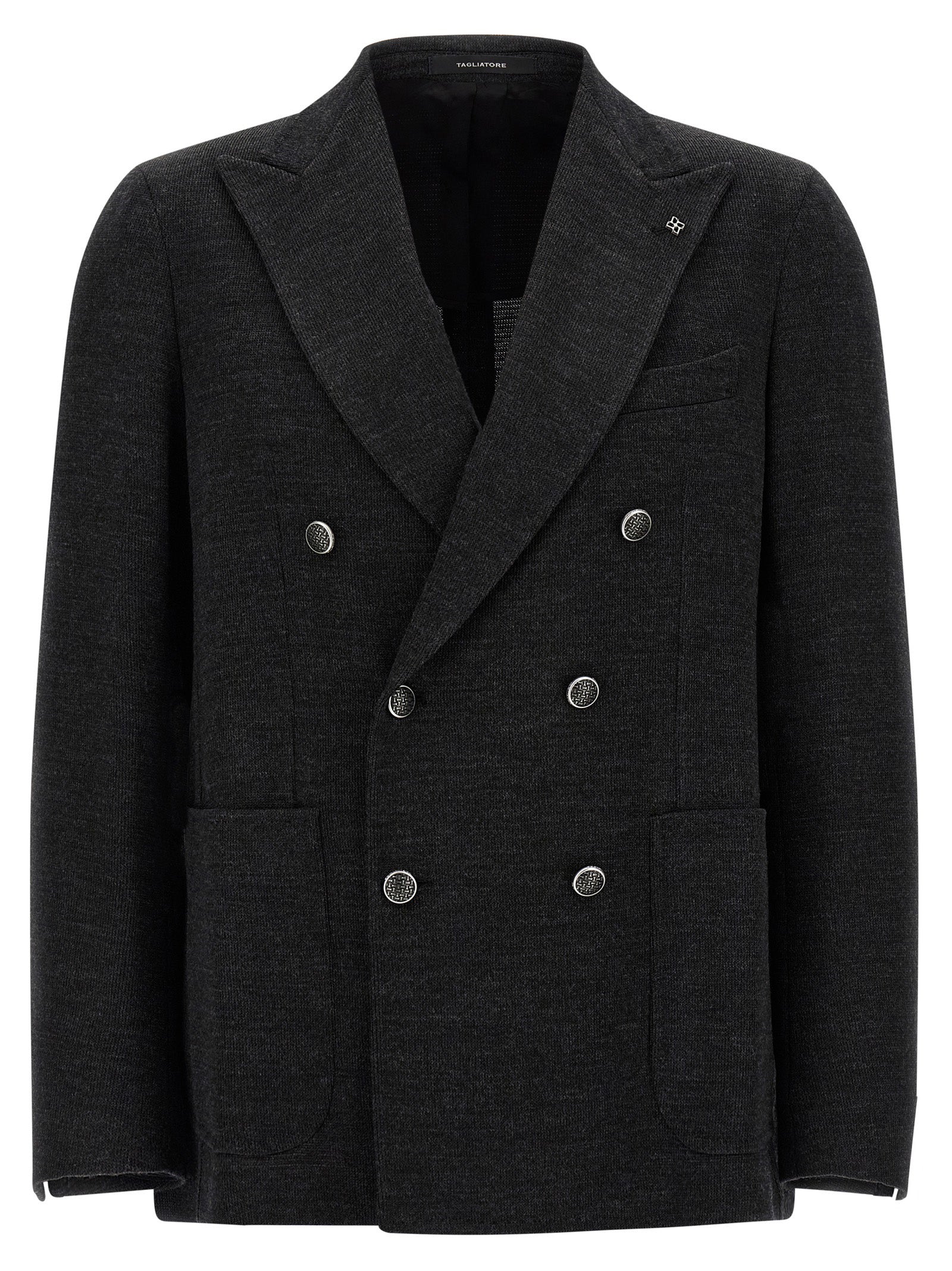 Tagliatore Gray Polyester Blazer