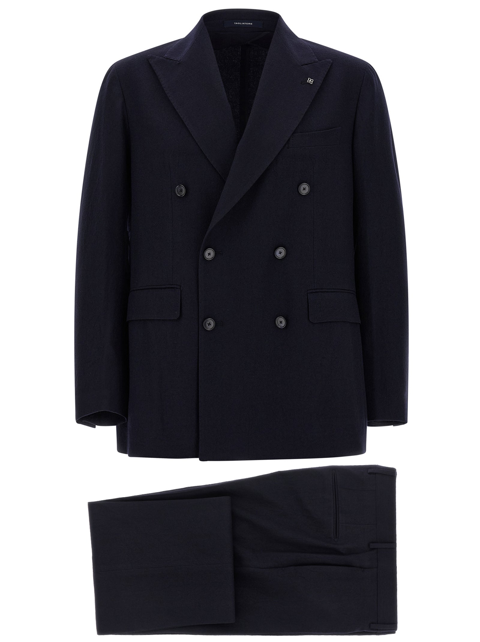 Tagliatore Blue Virgin Wool Two-Piece Suit