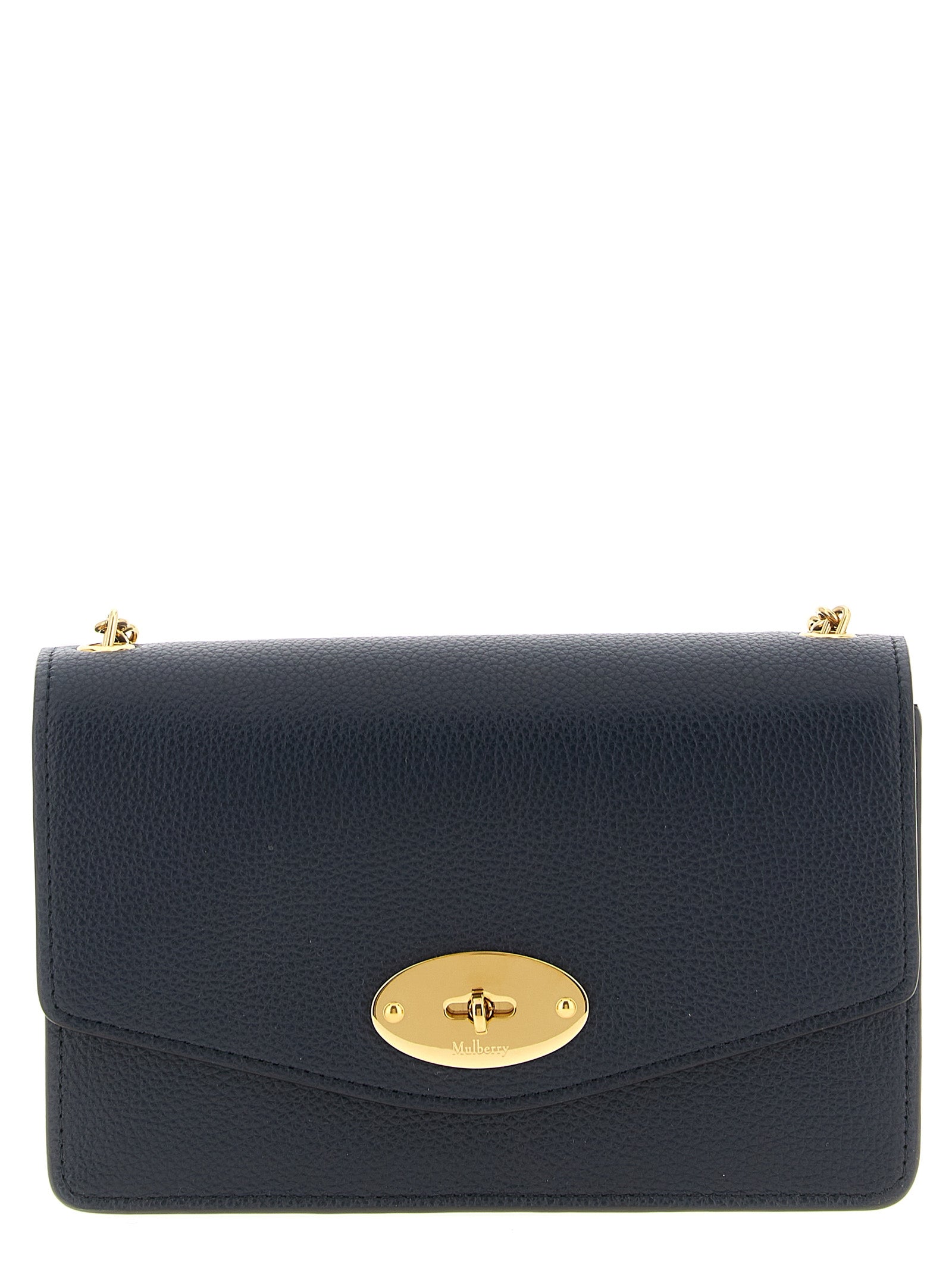 Mulberry Blue Calfskin Crossbody Bag