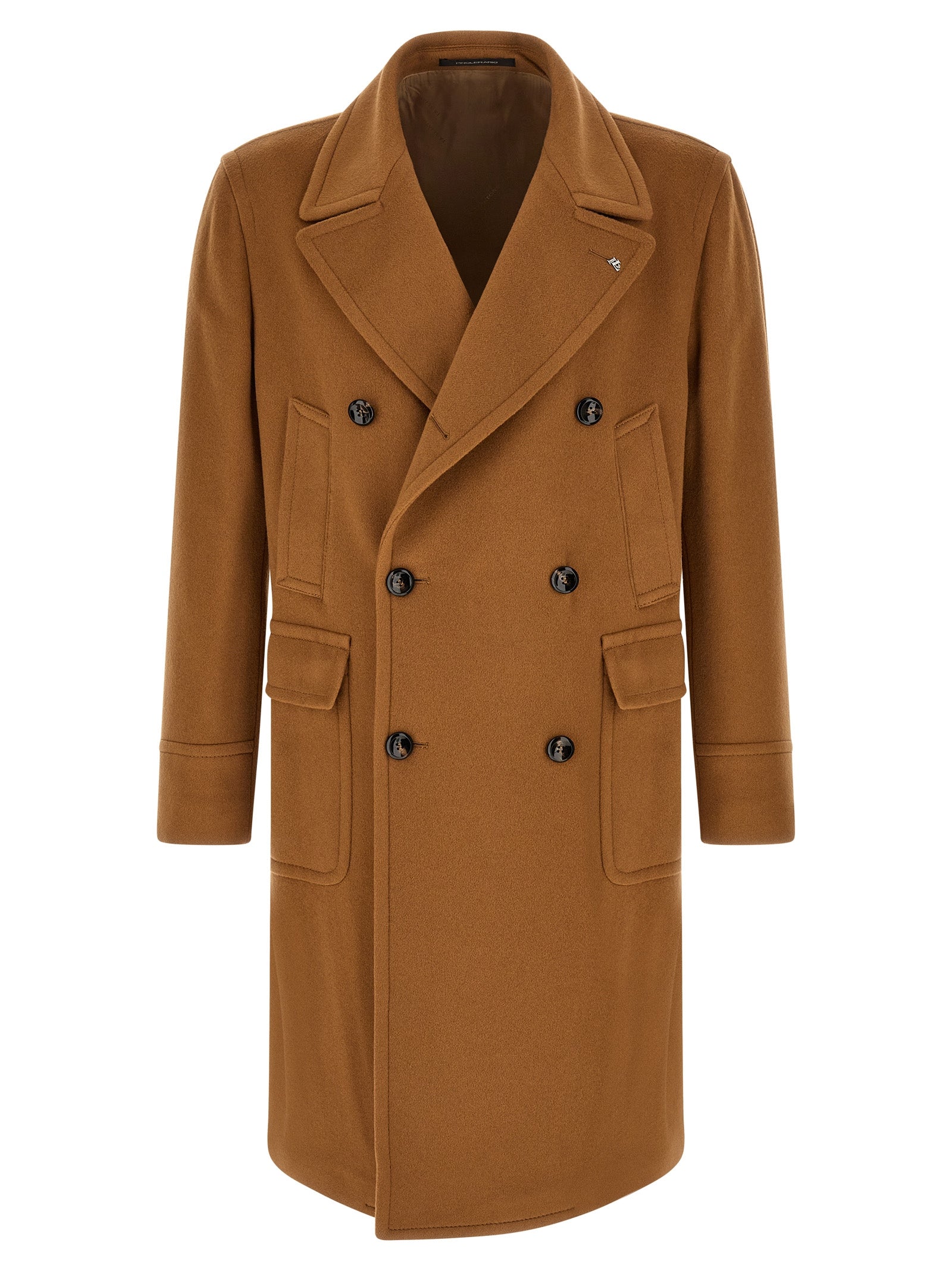 Tagliatore Brown Cashmere Coat
