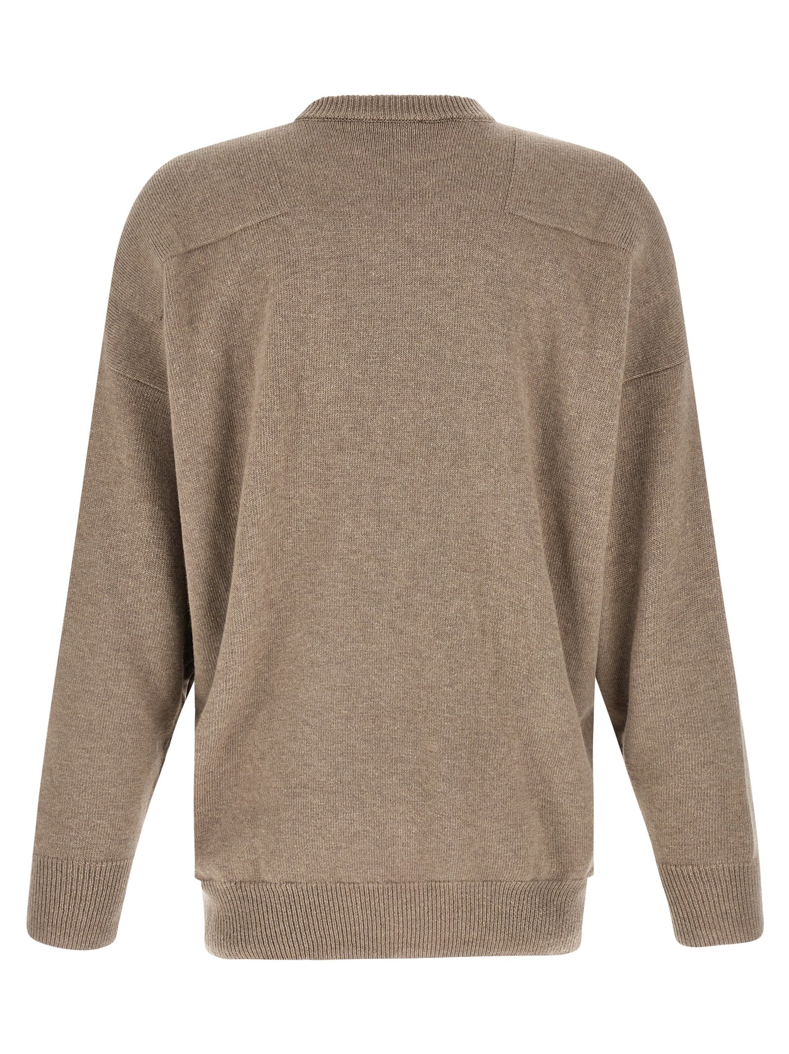 Jil Sander Beige Wool Cardigan