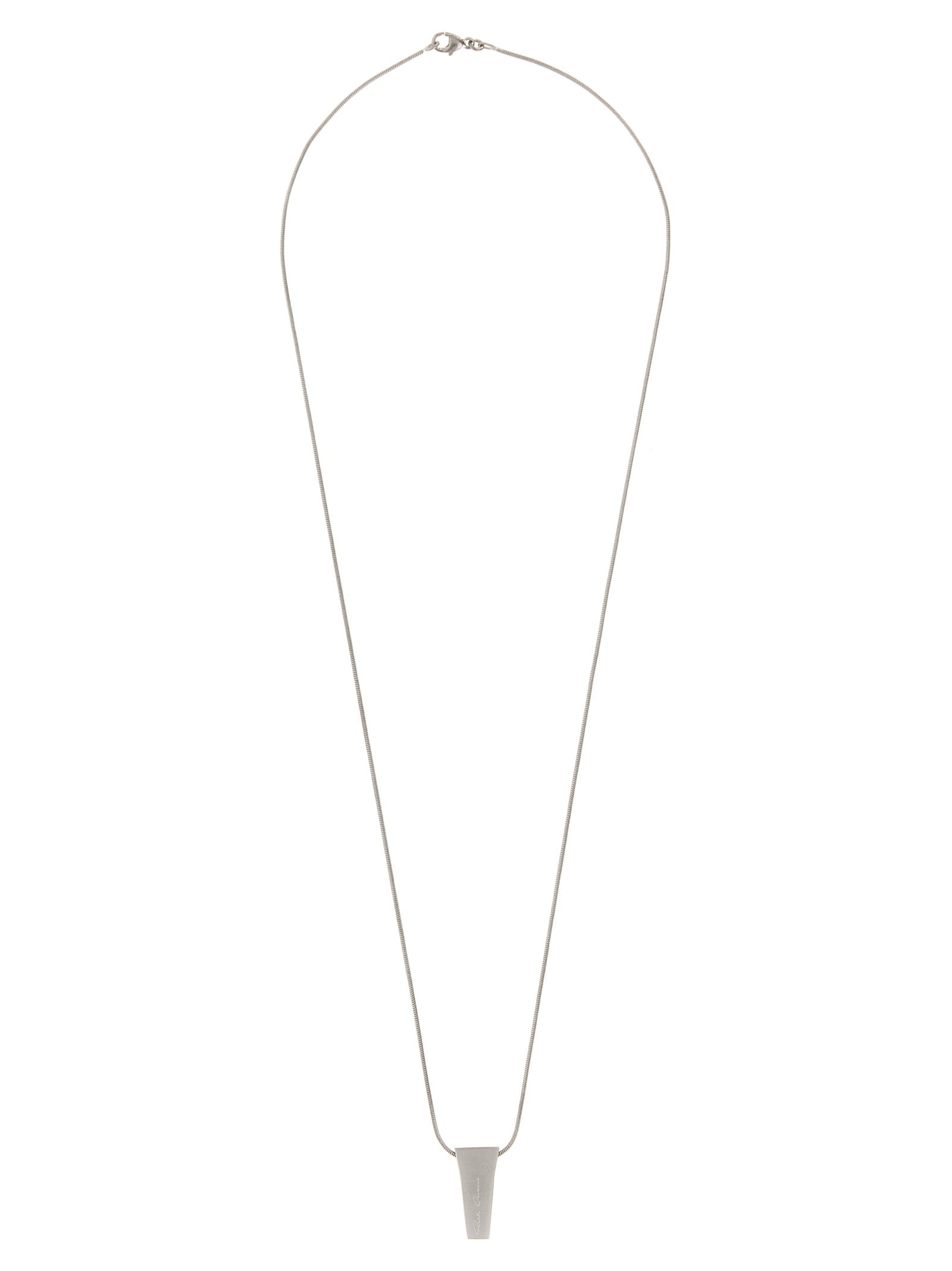Rick Owens Silver Brass Necklace