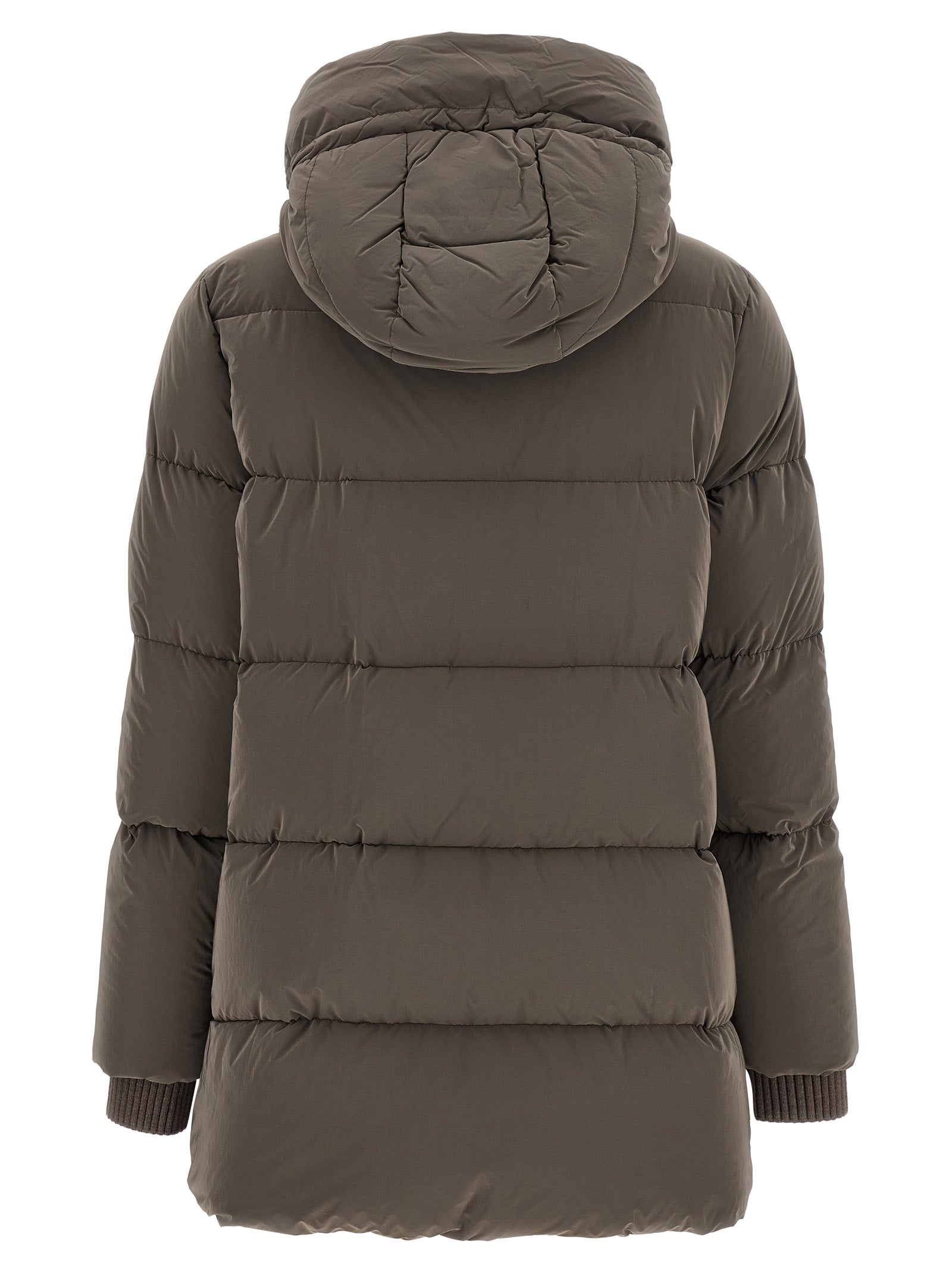 MooRER Brown Wool Full-Length Jacket