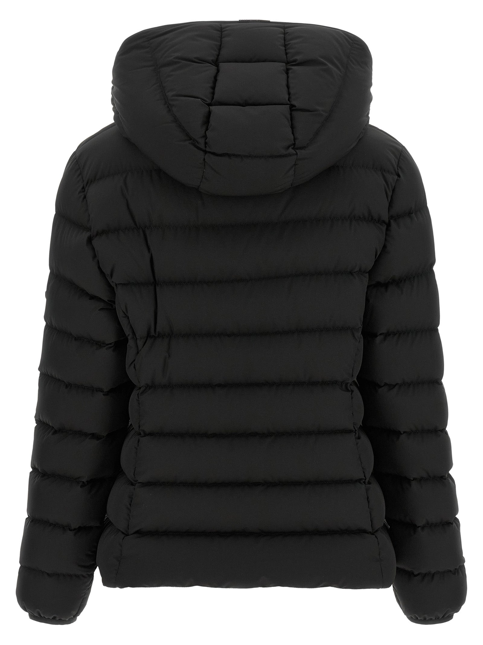 Moncler Black Polyester Full-Length Jacket