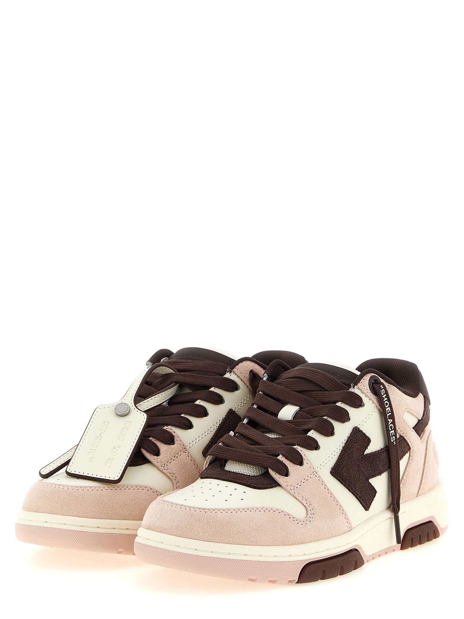 Off-White Multicolor Cowhide Low Top Sneakers