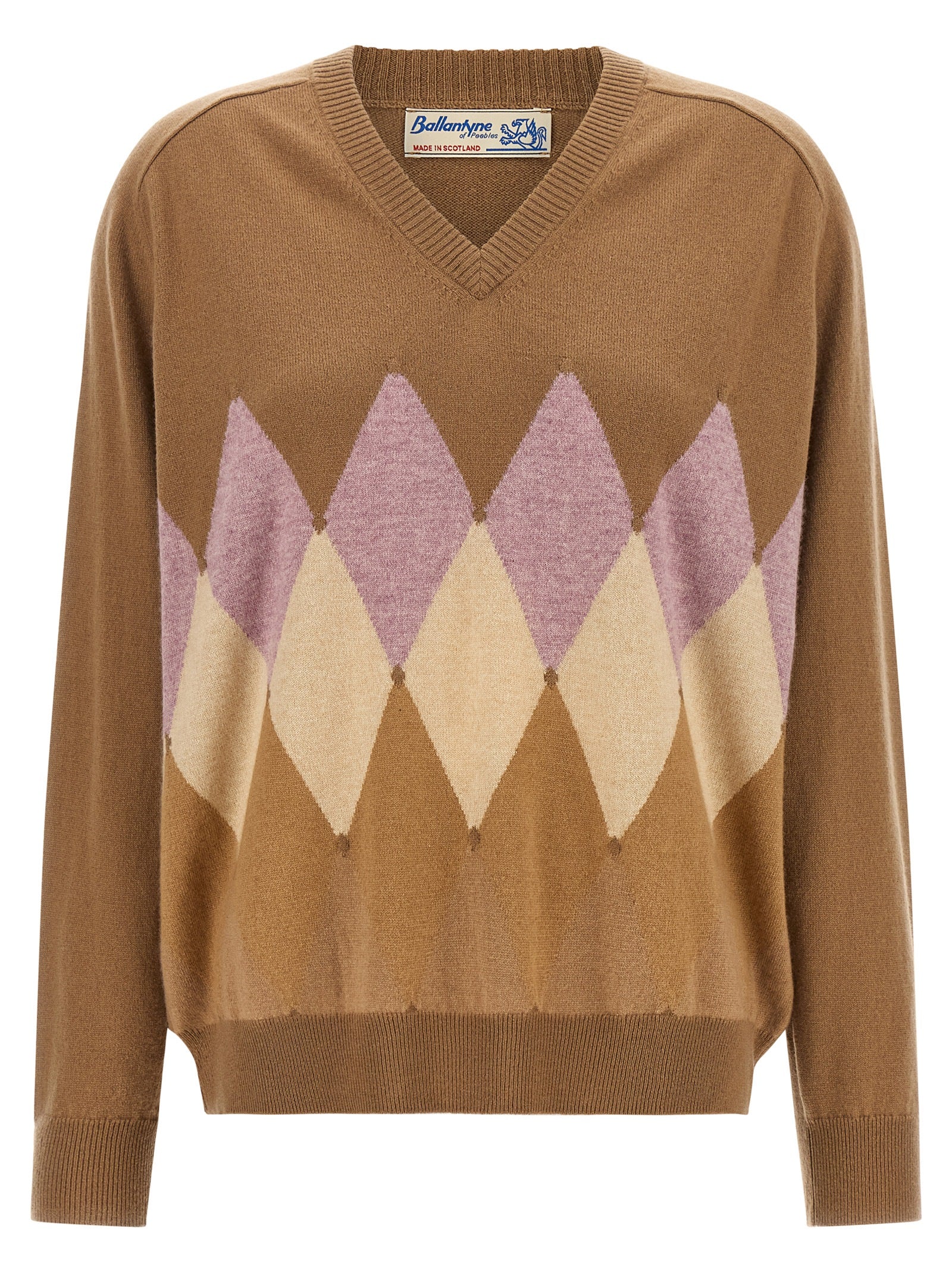 Ballantyne Brown Cashmere Cardigan