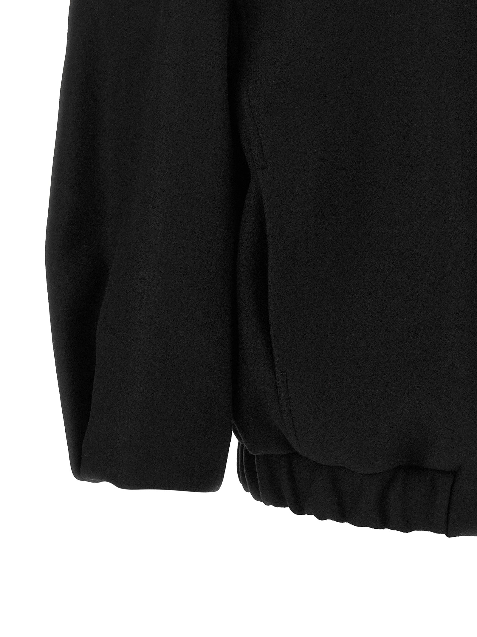 Dries Van Noten Black Wool Bomber