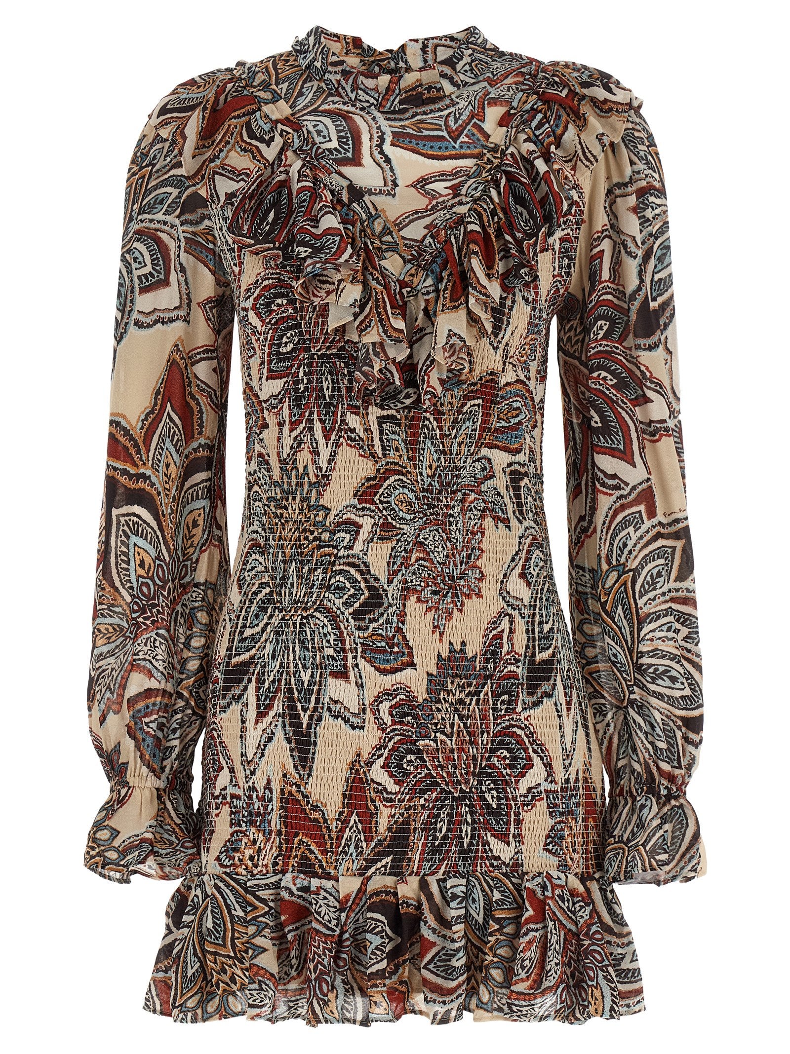 FARM RIO Multicolor Viscose Short Dress