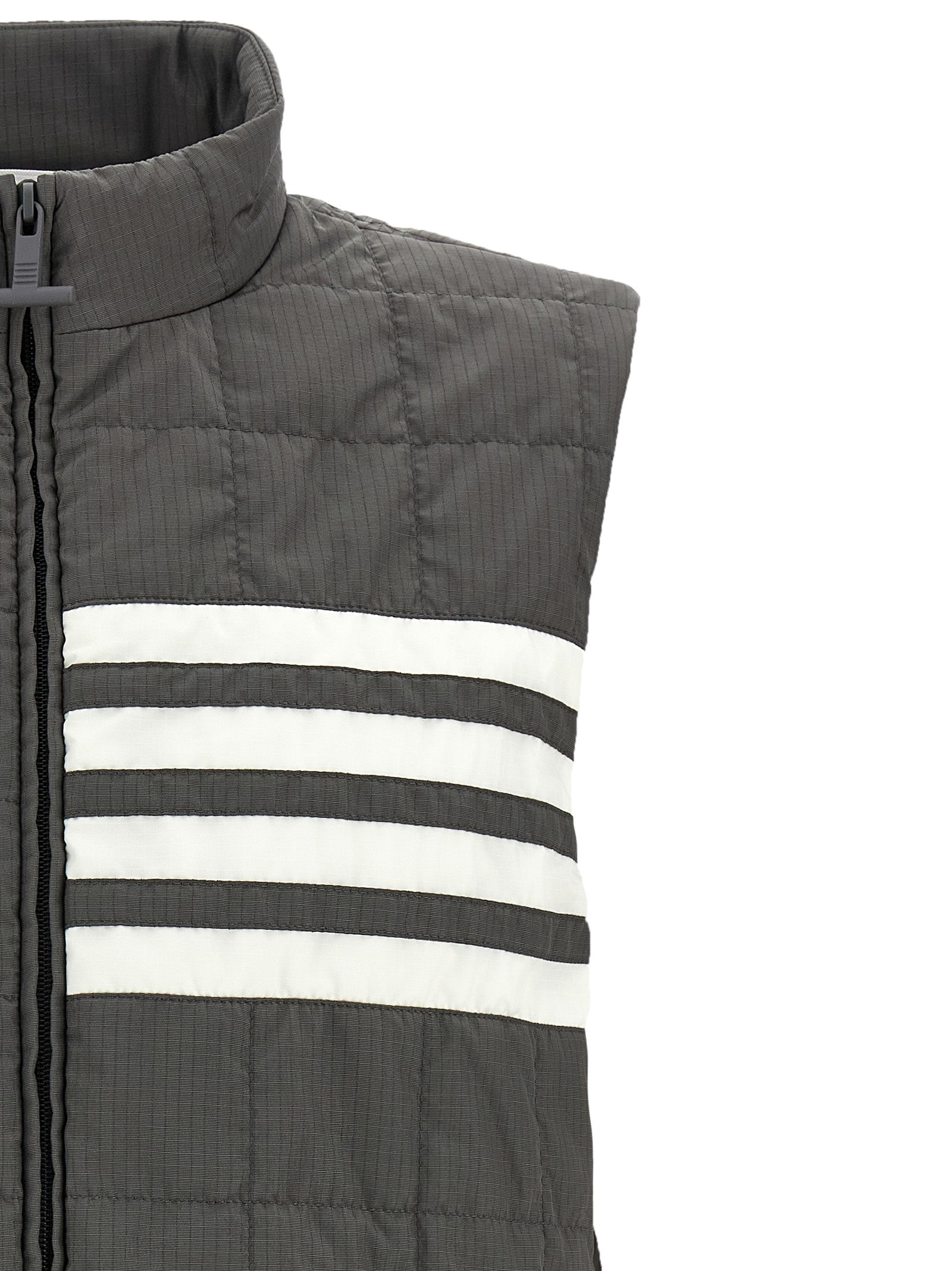 Thom Browne Gray Polyamide Sleeveless Jacket