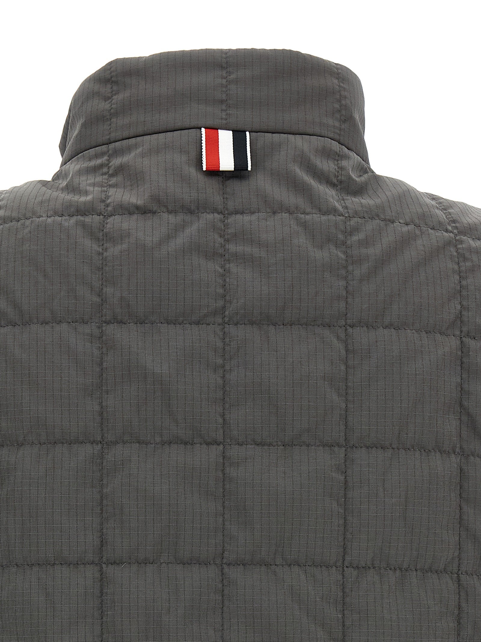 Thom Browne Gray Polyamide Sleeveless Jacket